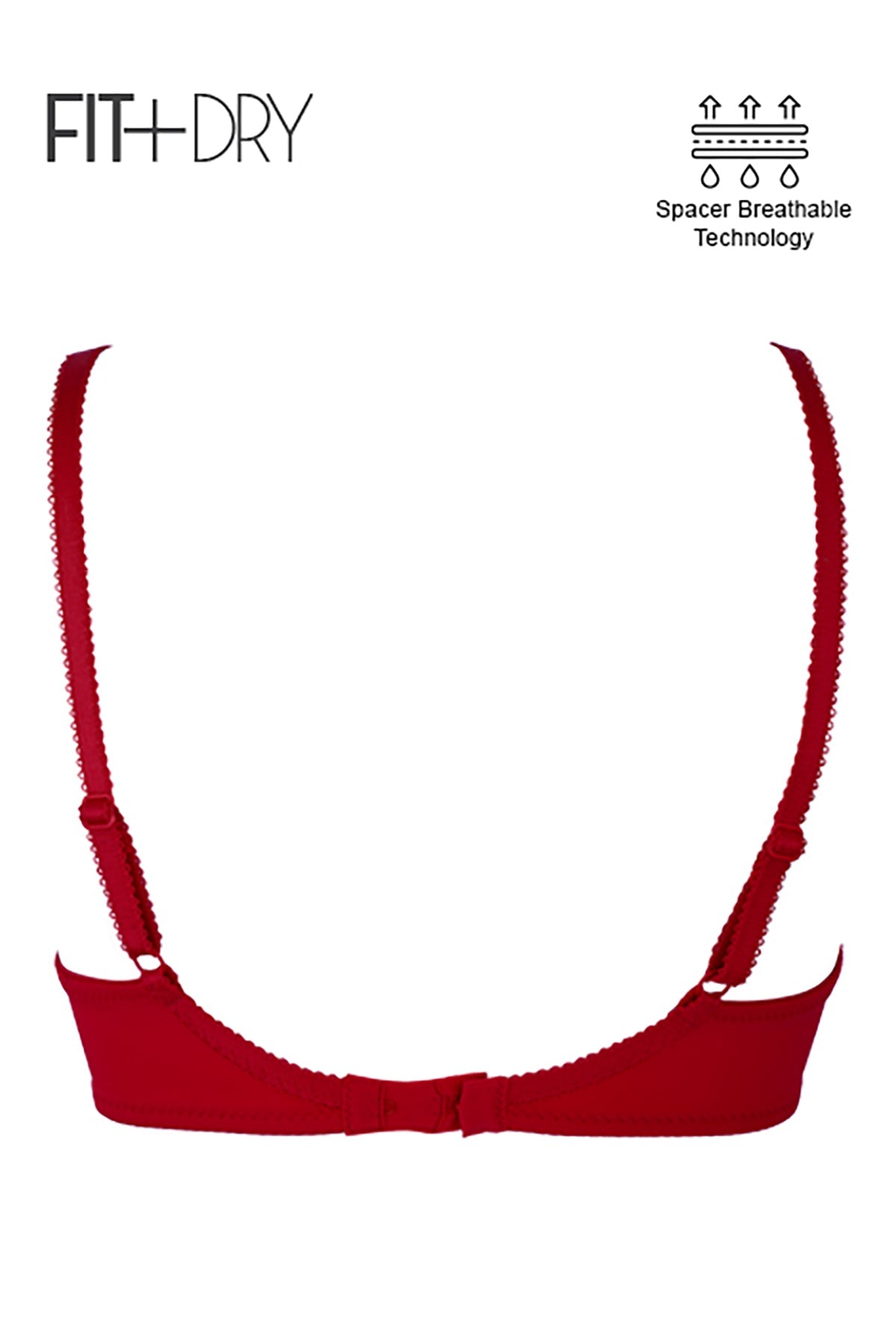 BLS Breathable Wired And Light Padded Bra Red