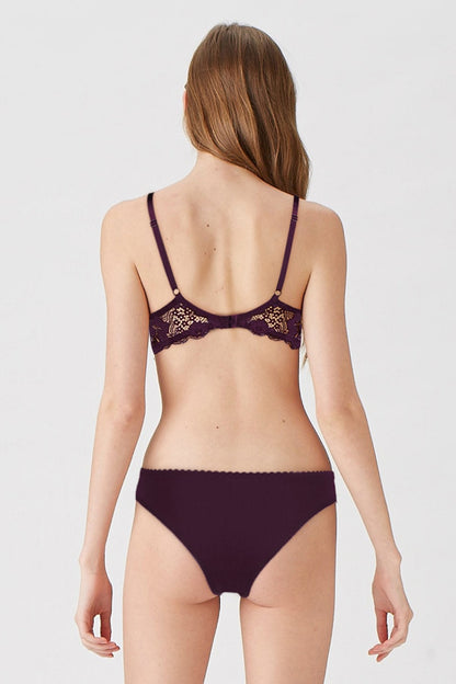 BLS Breathable Wired And Light Padded Bra Respberry