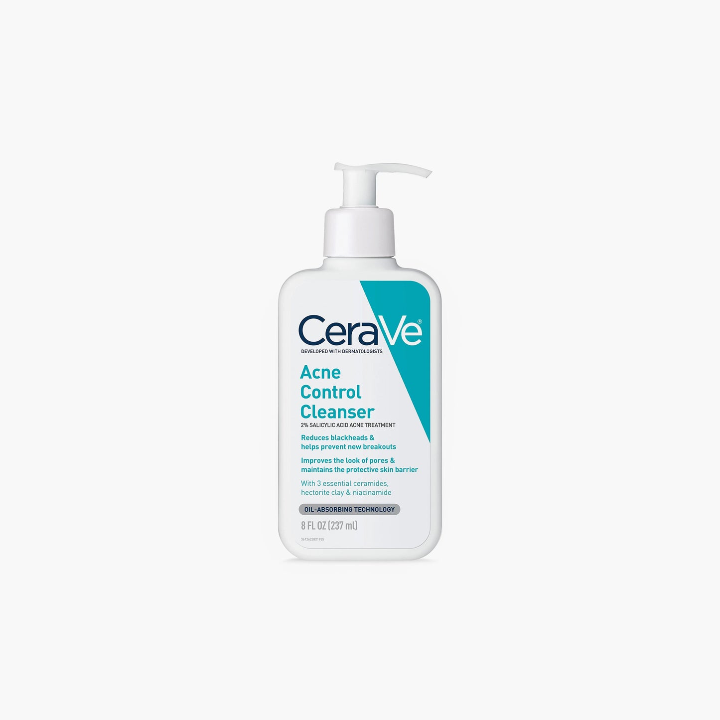 CeraVe Acne Control Cleanser 2% Salicylic Acid Acne Treatment 237ml