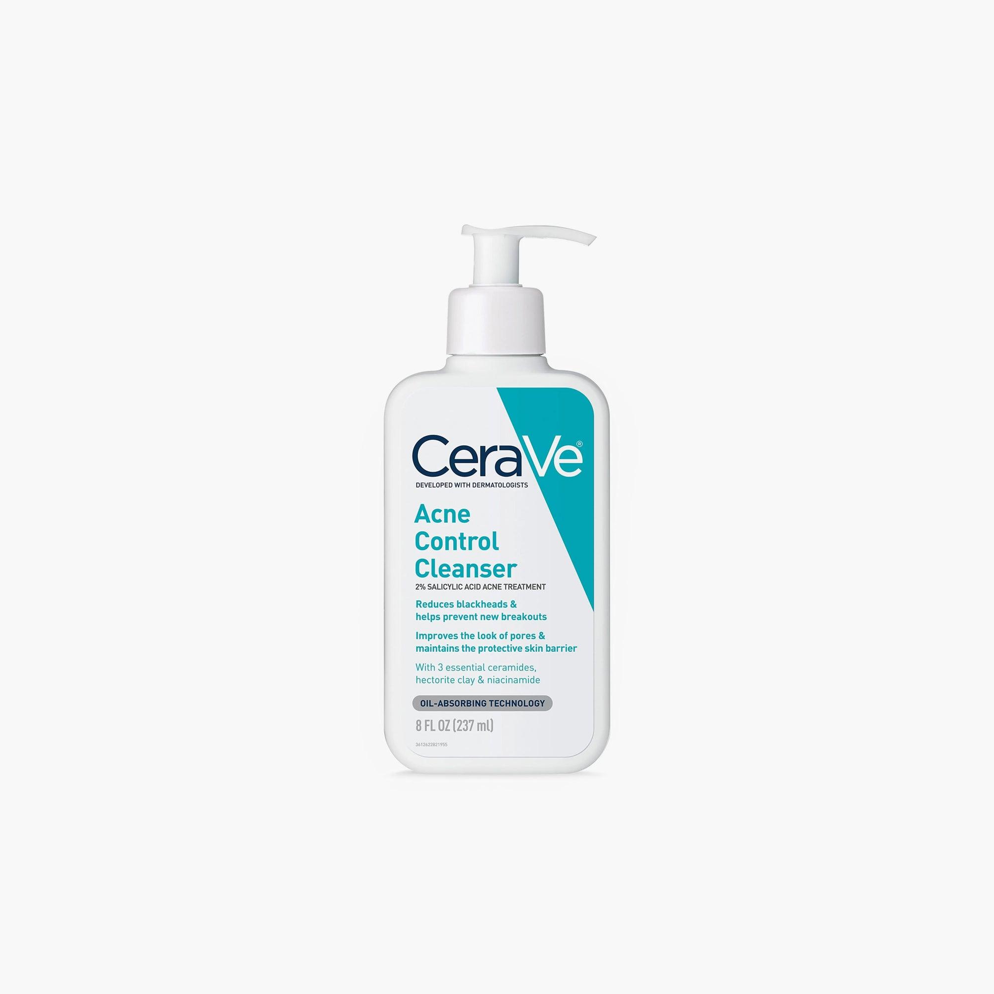CeraVe Acne Control Cleanser 2% Salicylic Acid Acne Treatment 237ml - TheSkinFit