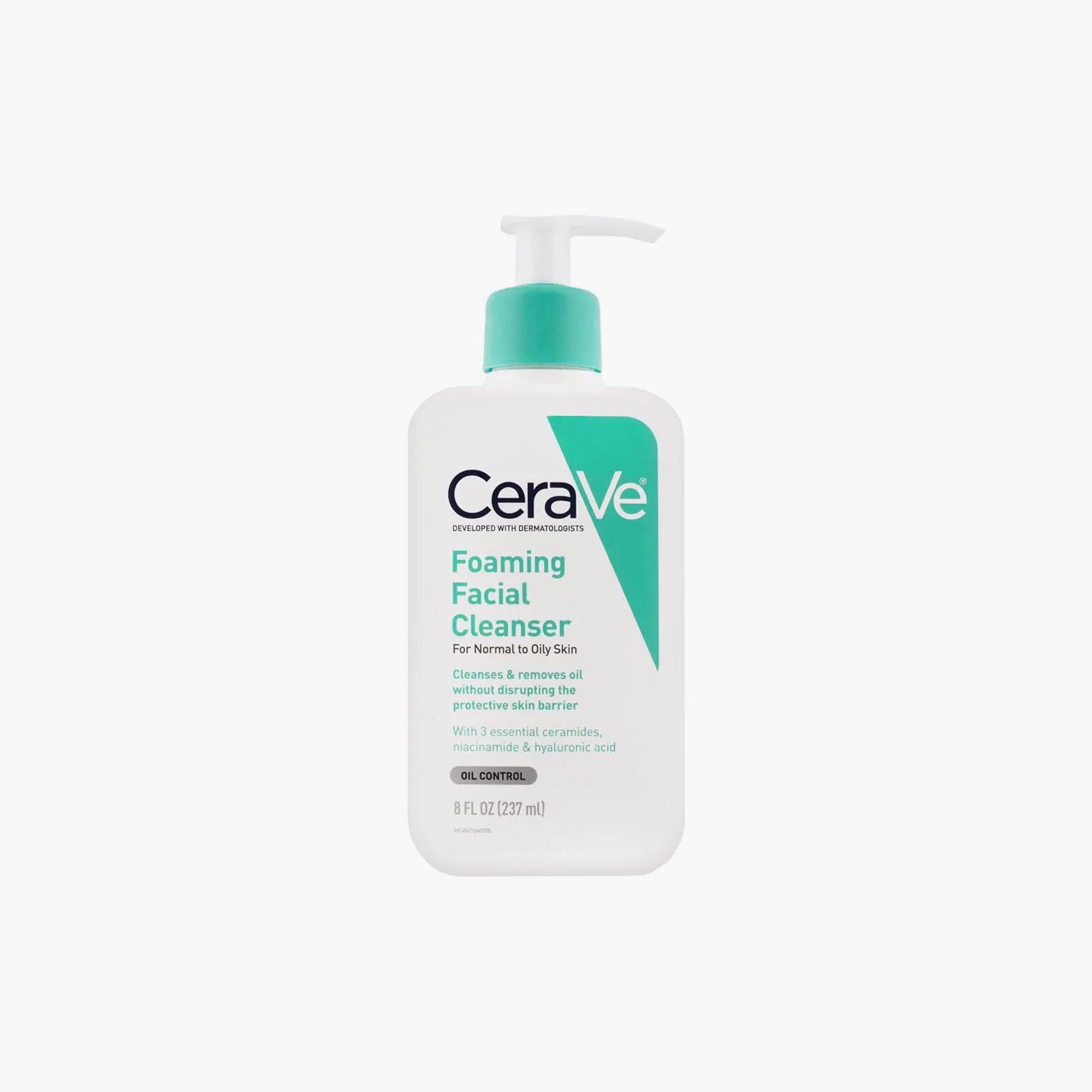 CeraVe Foaming Facial Cleanser For Normal To Oily Skin 237ml - TheSkinFit