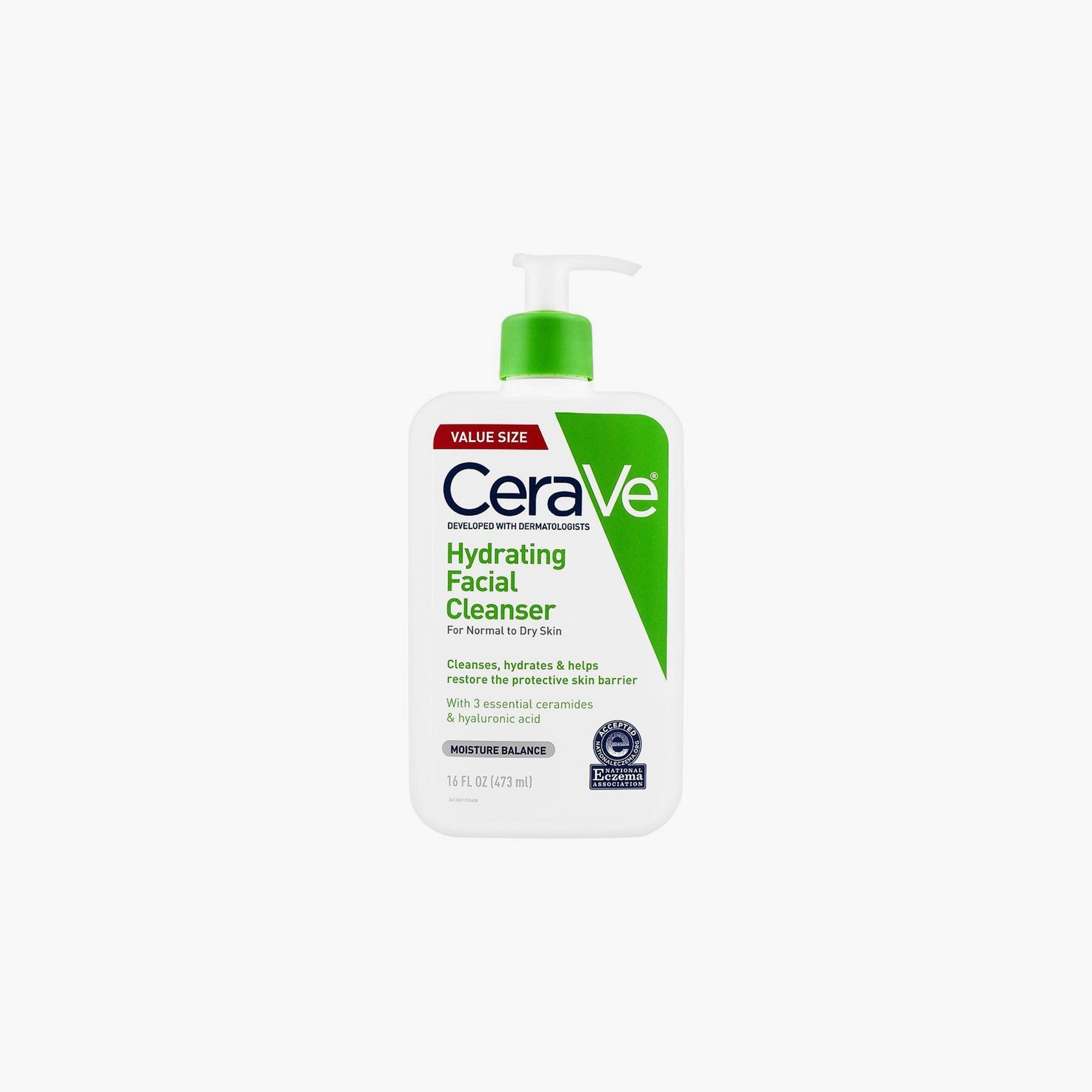 CeraVe Hydrating Facial Cleanser For Normal to Dry Skin 473ml - TheSkinFit