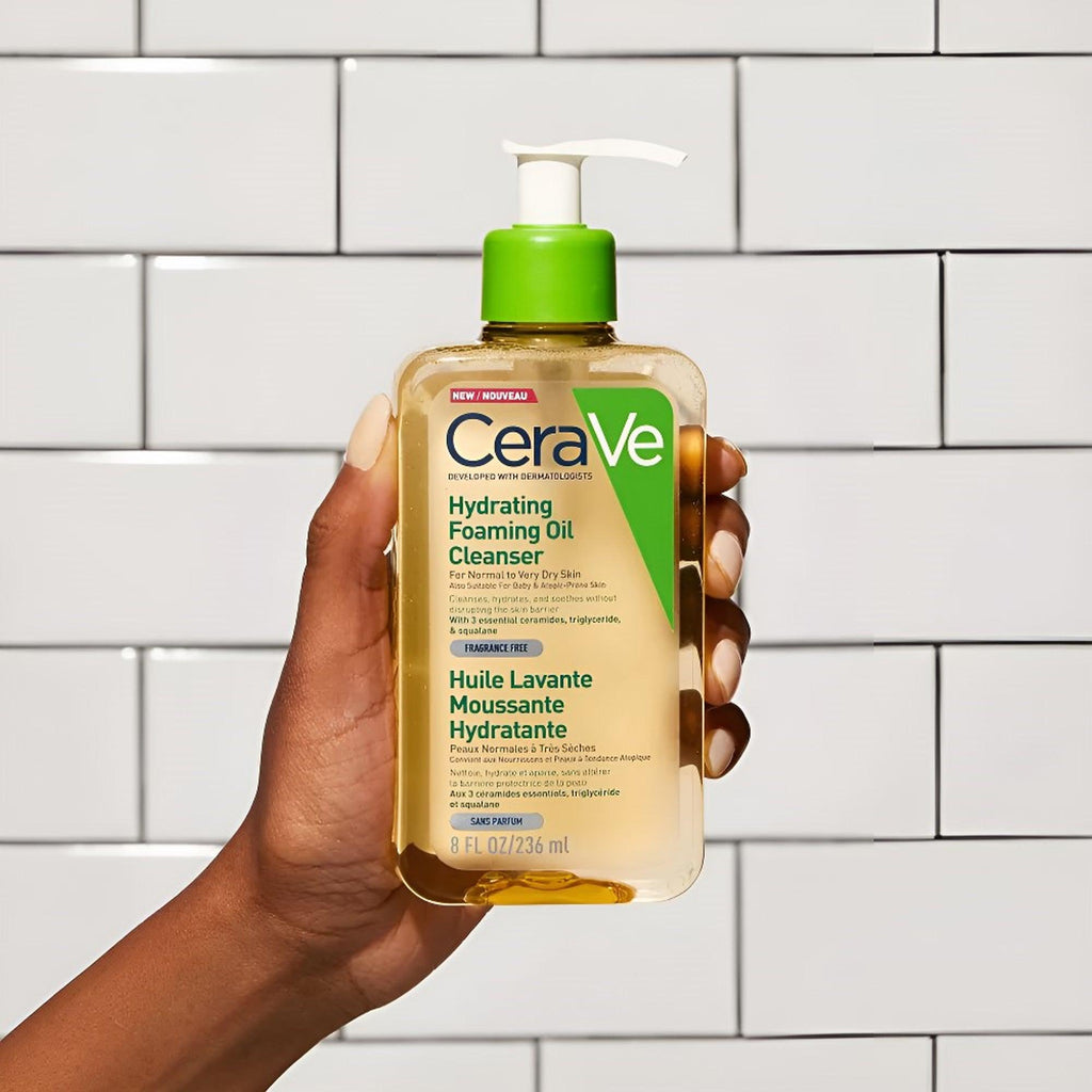 CeraVe Hydrating Foaming Oil Cleanser For Normal to Very Dry Skin 236ml - TheSkinFit
