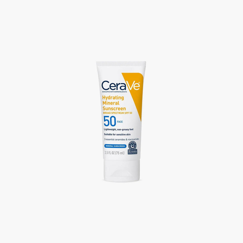 CeraVe Hydrating Mineral Sunscreen SPF50 Face Lotion 75ml - TheSkinFit