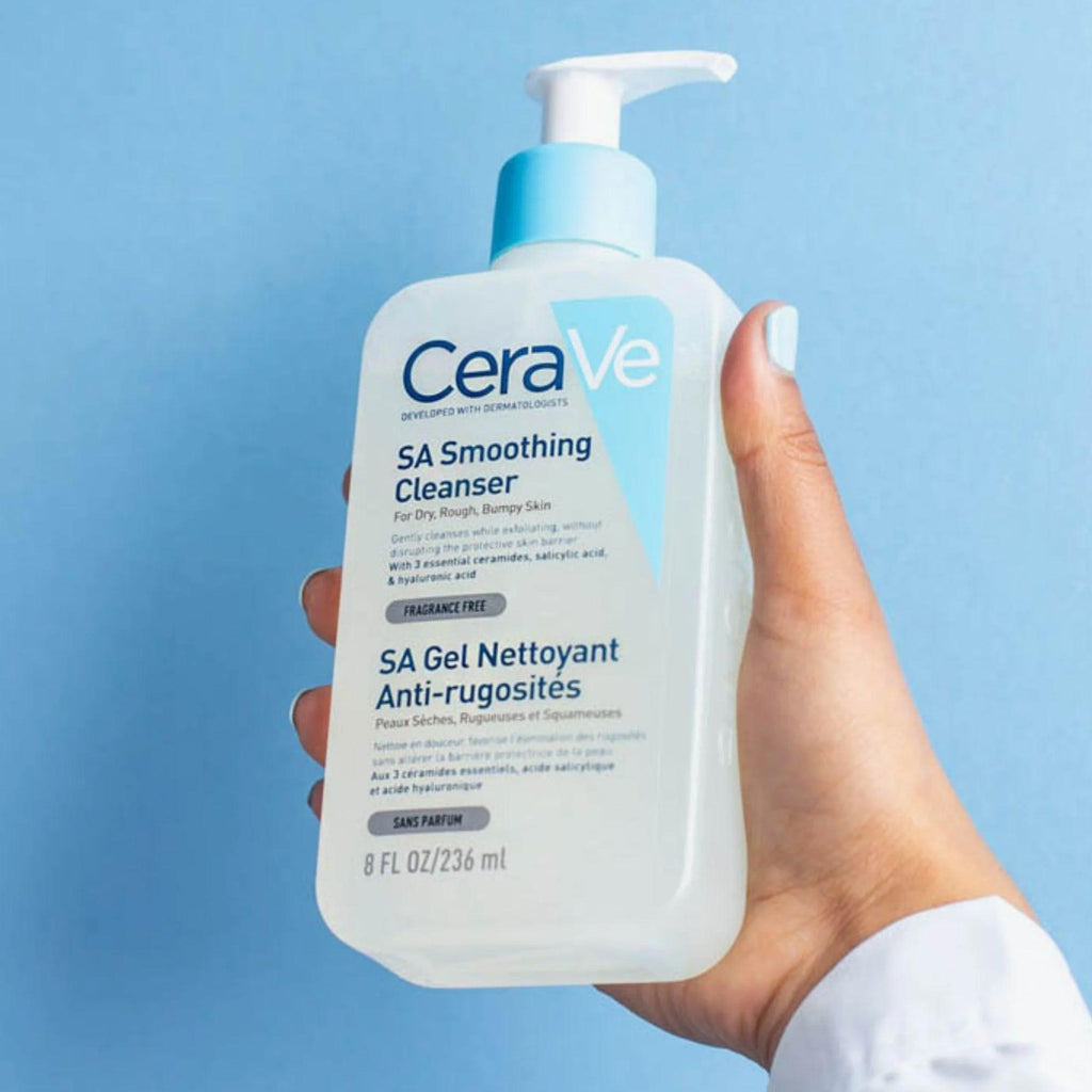 CeraVe SA Smoothing Cleanser For Dry Rough Bumpy Skin 236ml - TheSkinFit