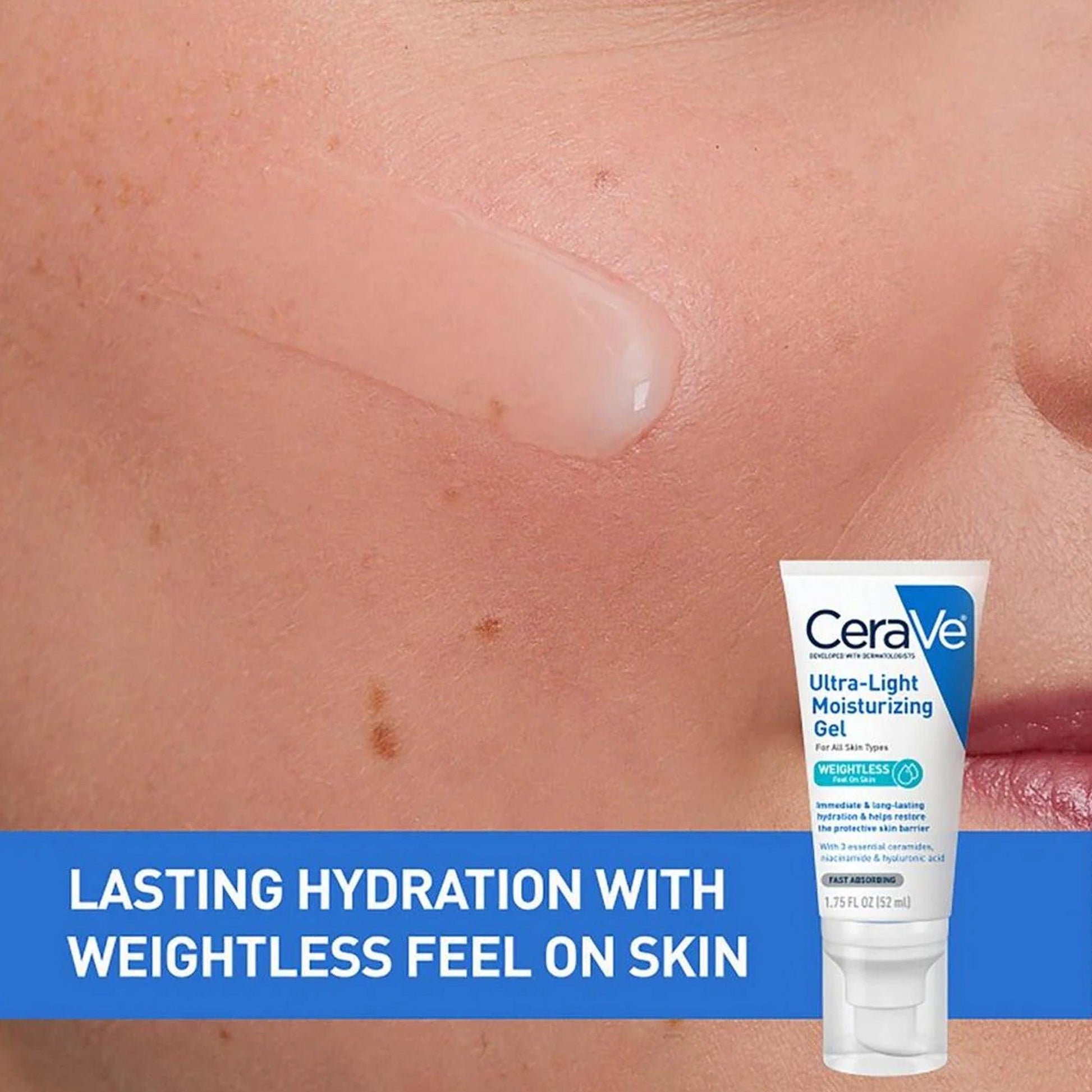 CeraVe Ultra-Light Moisturizing Gel For All Skin Types 52ml - TheSkinFit