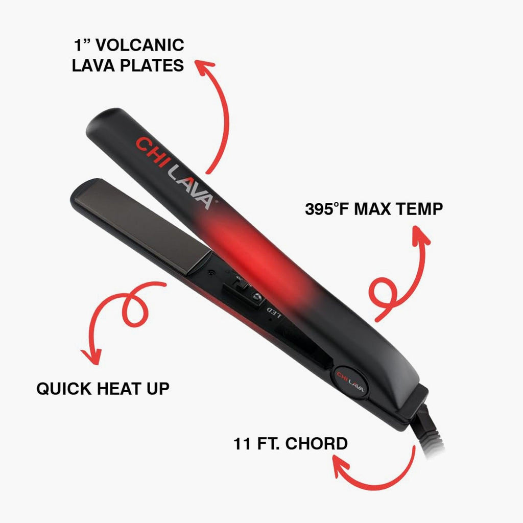 CHI LAVA 1 Volcanic Lava Ceramic Hair Styling Iron 1 Piece - TheSkinFit