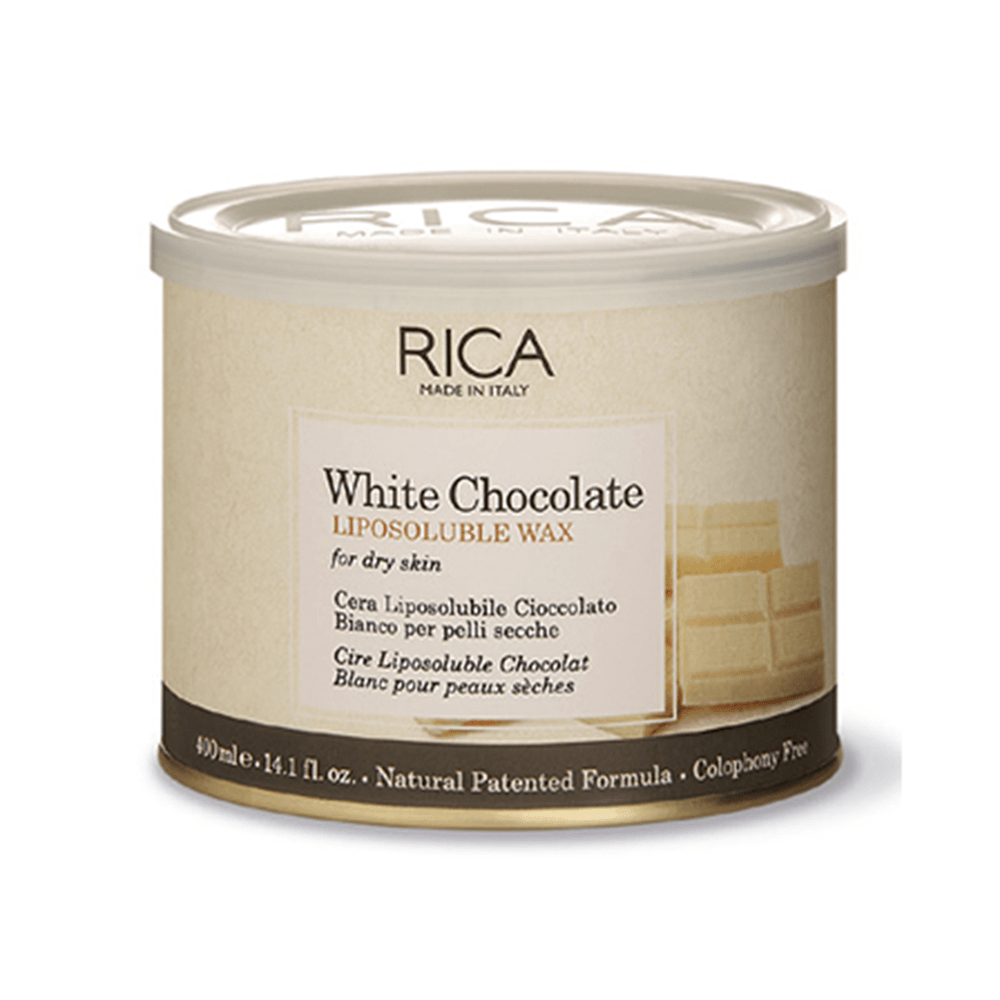 Rica White Chocolate Liposoluble Wax For Dry Skin 400ml - TheSkinFit
