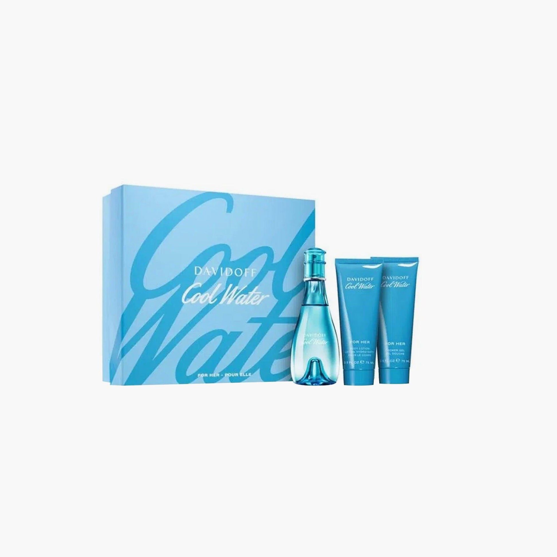 Davidoff Cool Water Women 3 Piece Gift Set - TheSkinFit