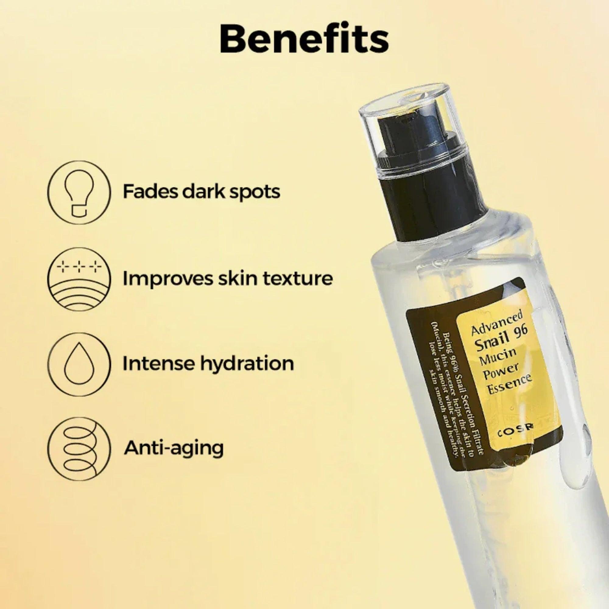 COSRX Advanced Snail 96 Mucin Power Essence 100ml Benefits