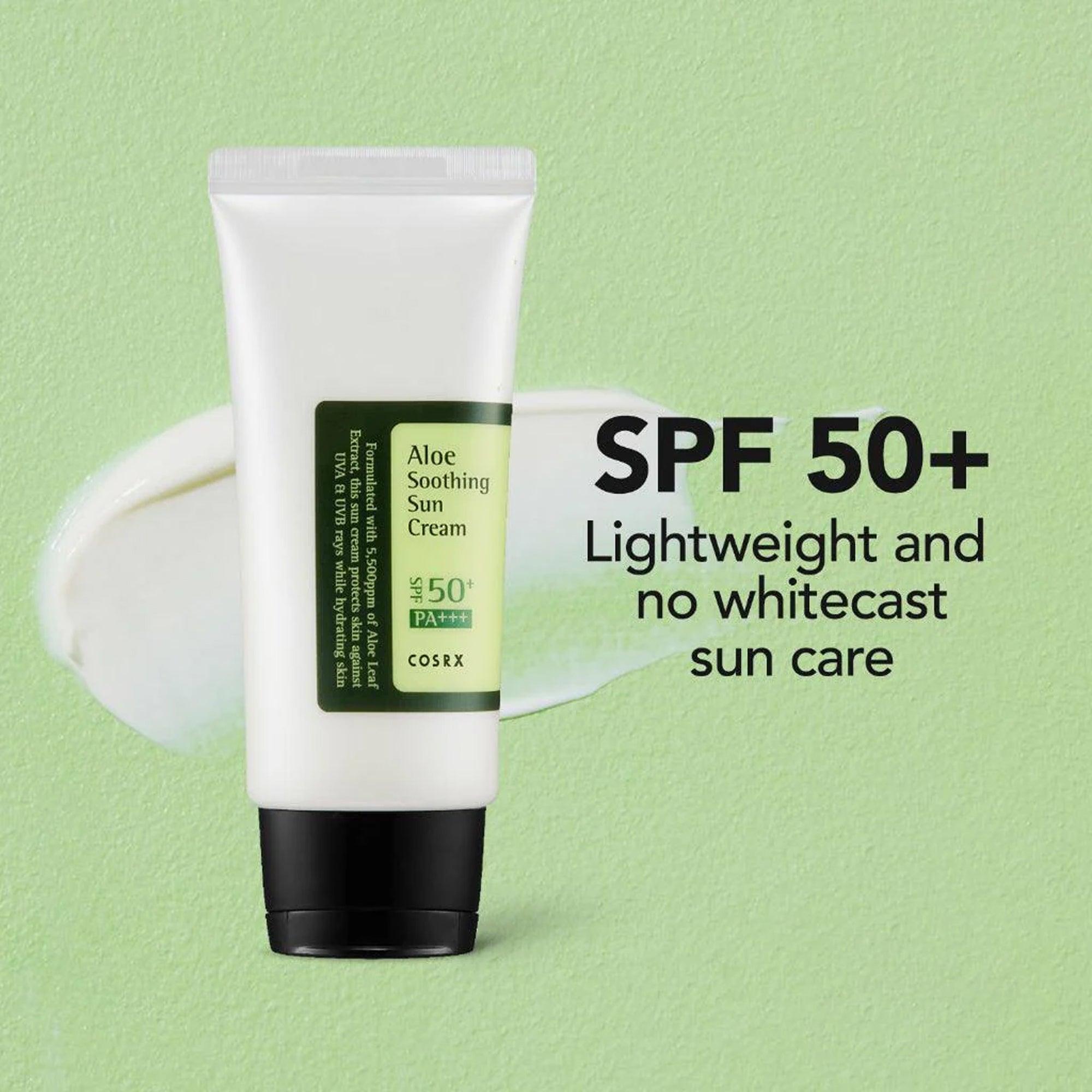 COSRX Aloe Soothing Sun Cream SPF50 PA+++ 