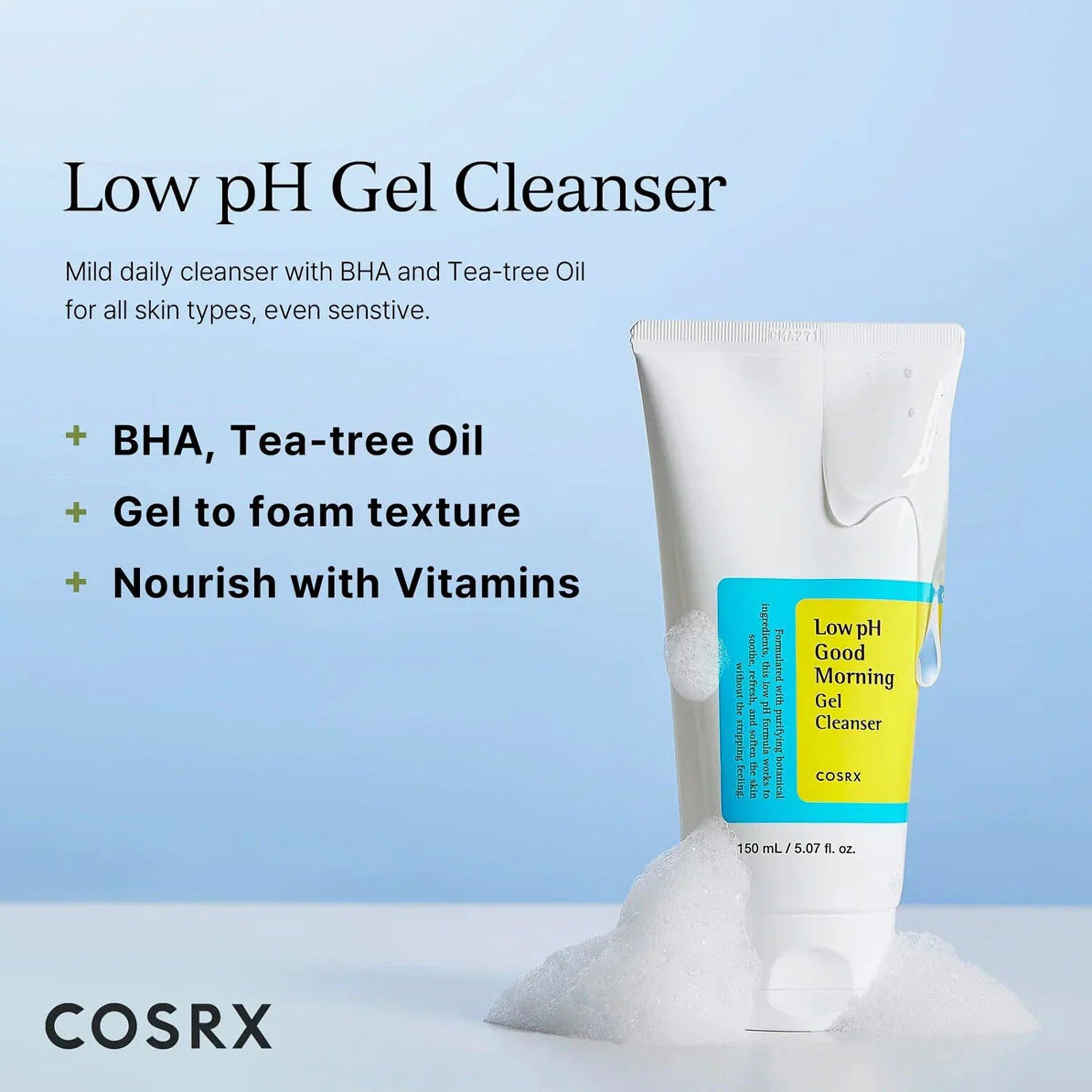 COSRX Low Ph Good Morning Gel Cleanser 150ml - TheSkinFit