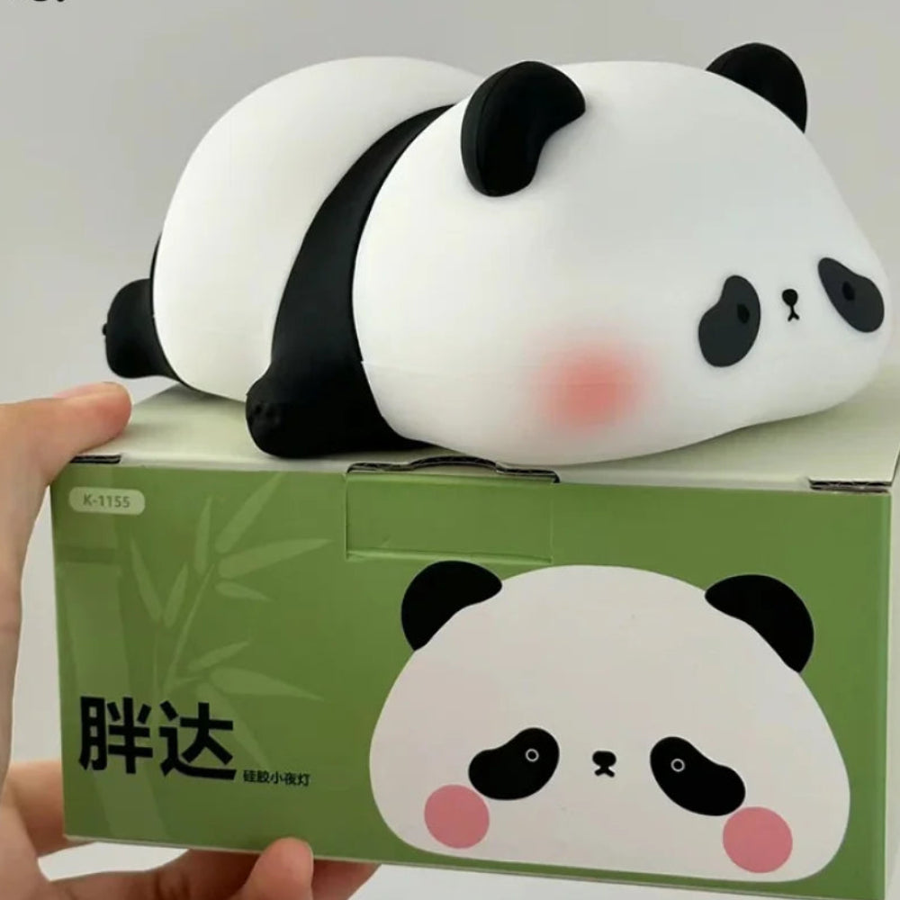 Cute Panda Silicone LED Night Light USB Rechargeable Touch Control