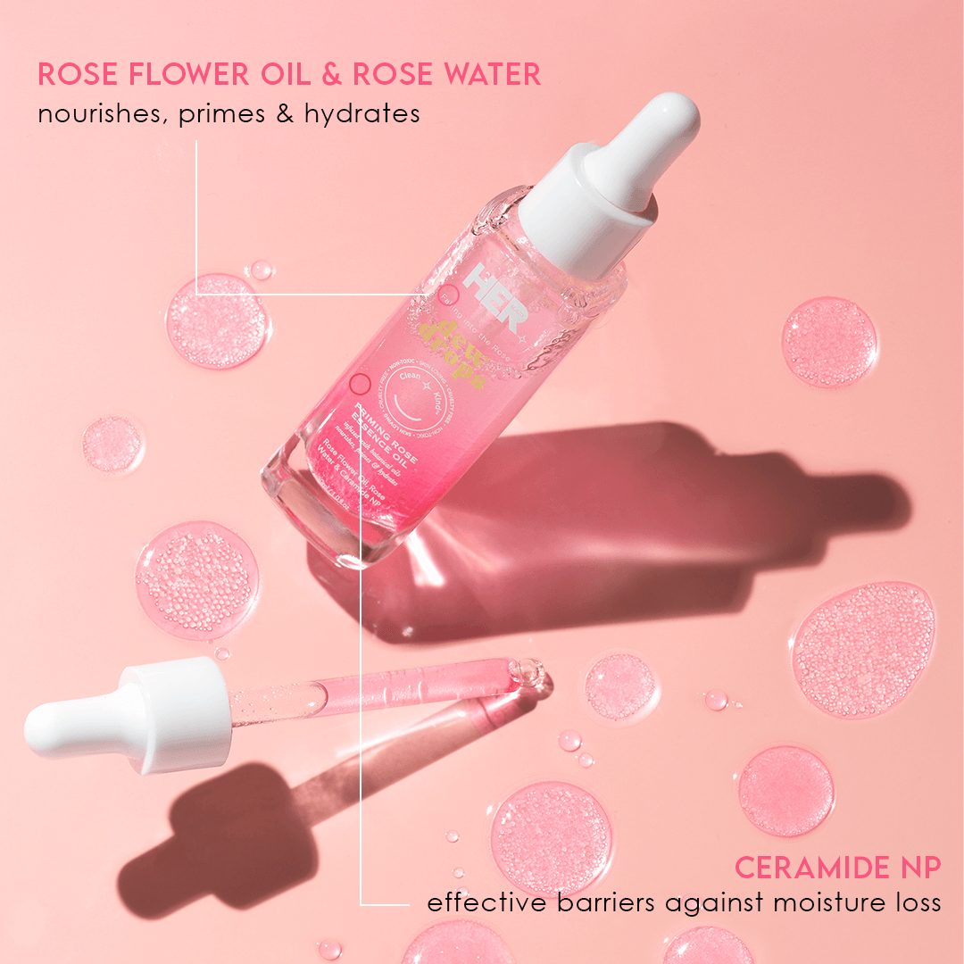 her beauty dew drops priming rose essence oil 30ml review