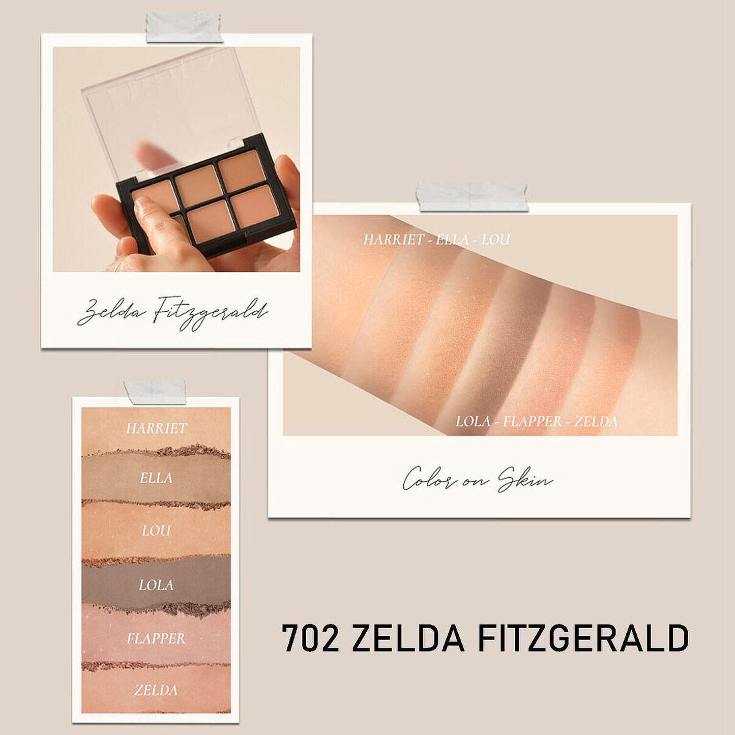 Dinto Blur Finish Eyeshadow 702 Zelda Fitzgerald 6gm