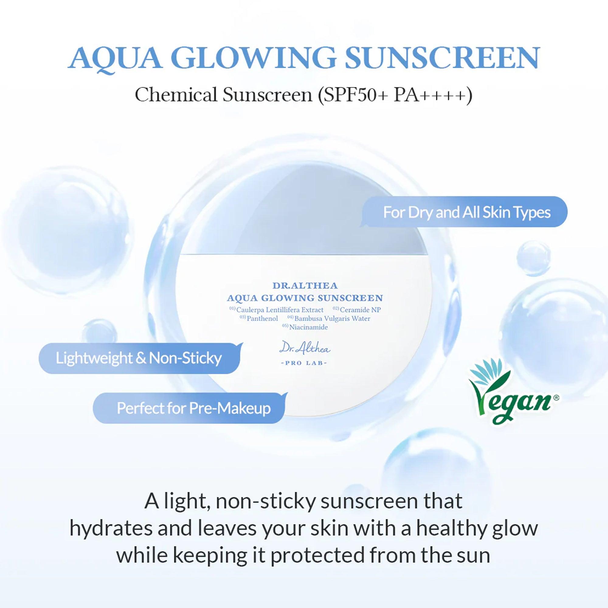 Dr. Althea Aqua Glowing Sunscreen 45ml - TheSkinFit