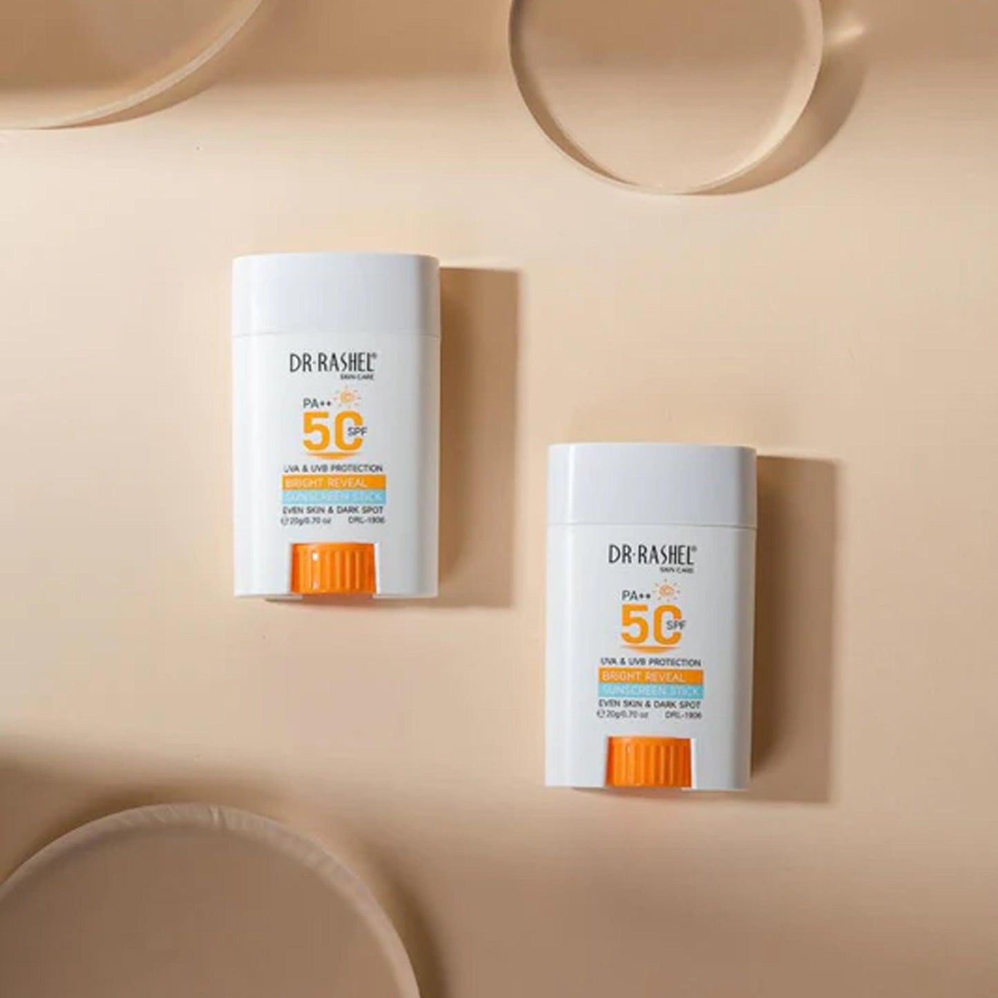 Dr. Rashel Skin Care UVA & UVB Protection Bright Reveal Sunscreen Stick SPF50 PA++ 20gm