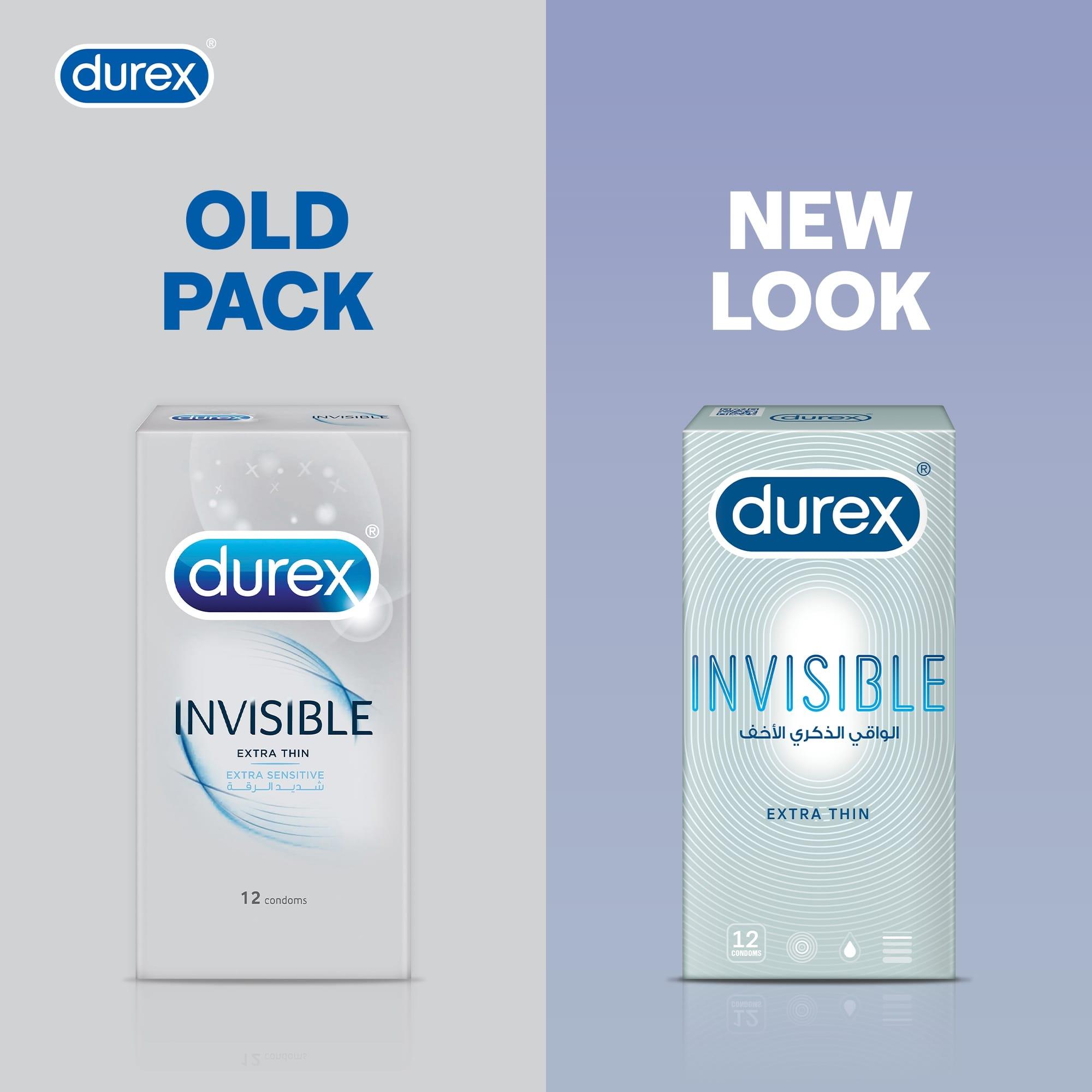 Durex Invisible Extra Thin 3 Pieces - TheSkinFit