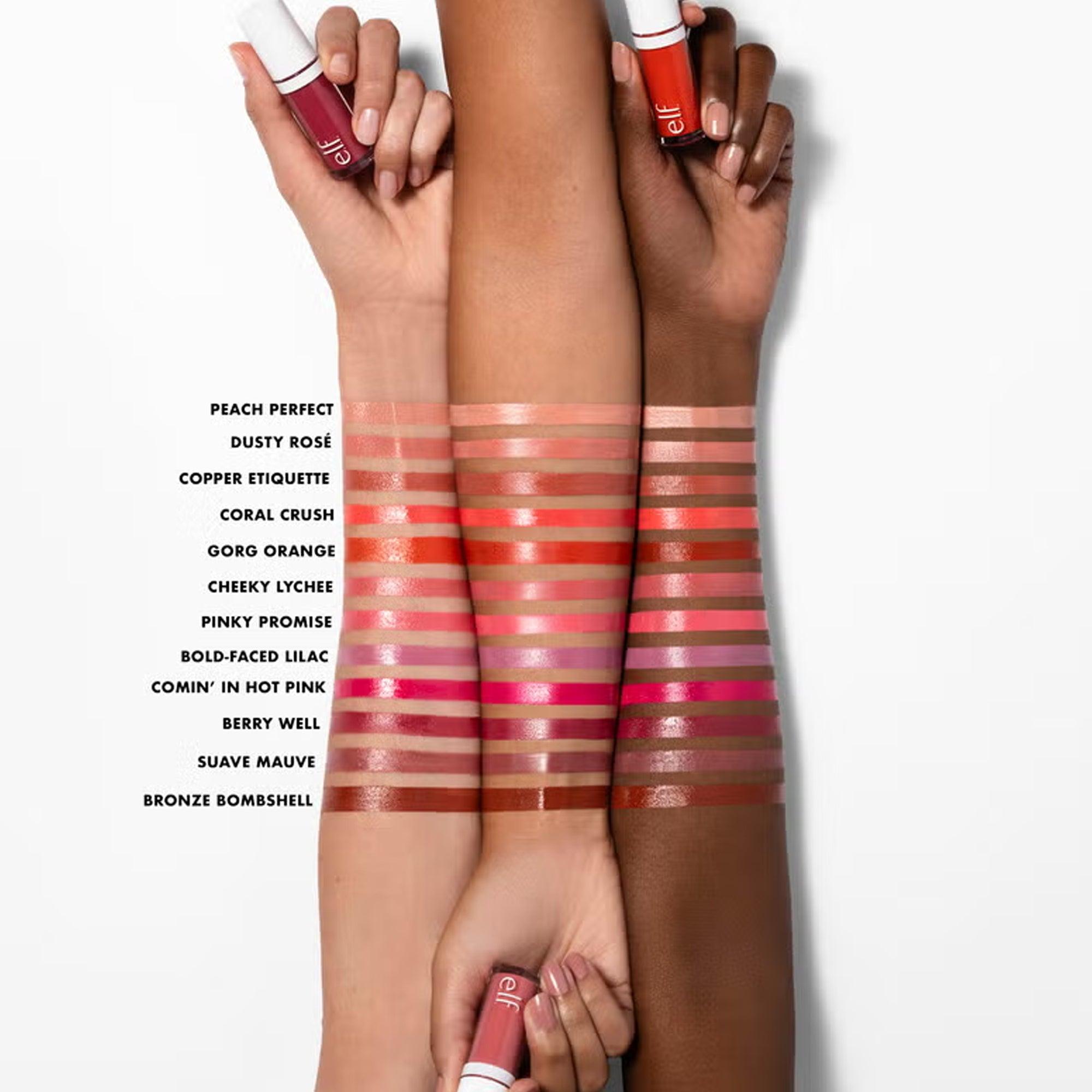 Elf Camo Liquid Blush shades