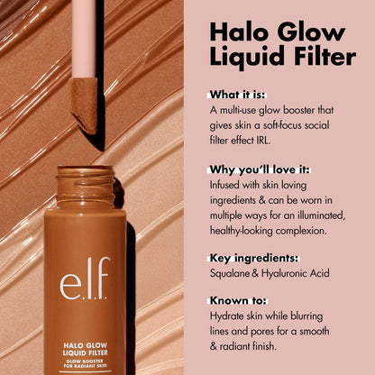 Elf Halo Glow Liquid Filter Glow Booster 0.5 Fair Cool 31.5ml - TheSkinFit