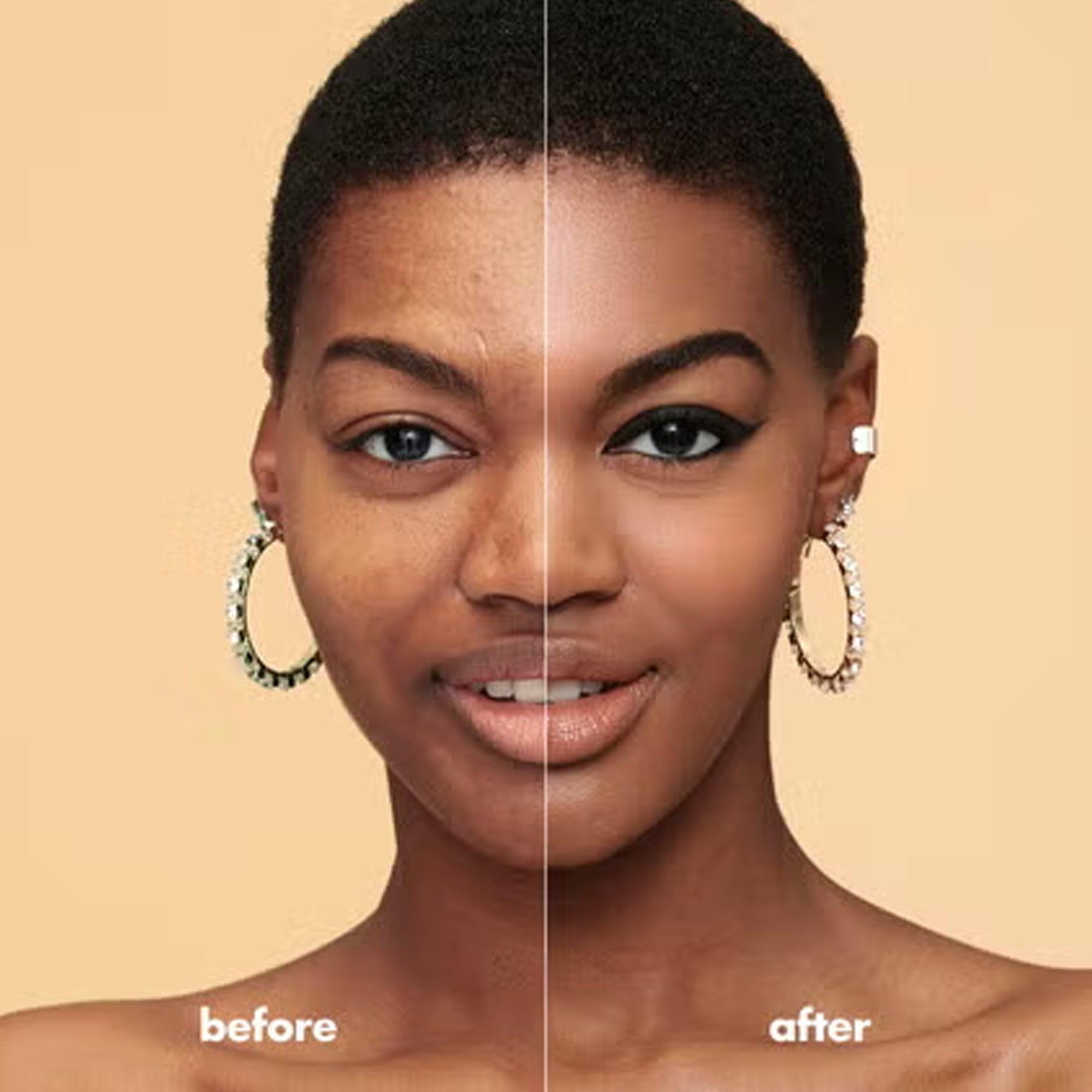 Elf Hydrating Camo Concealer Medium Beige 6ml before and after