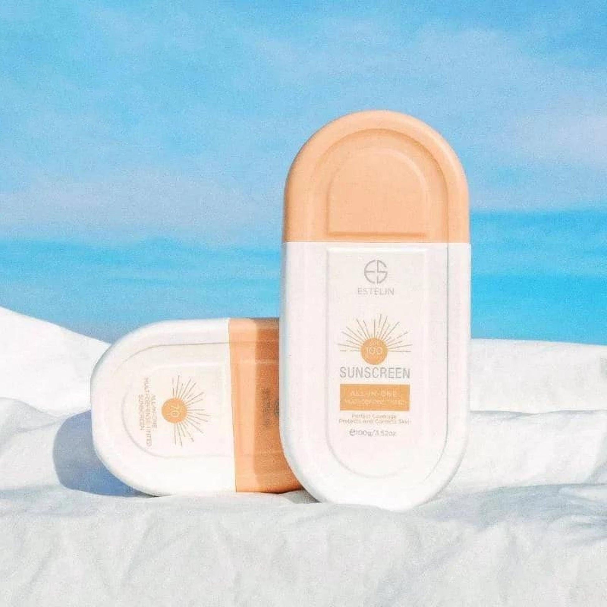 Estelin All-In-One Multi-Defense Tinted Sunscreen SPF 100 PA+++ 100gm - TheSkinFit