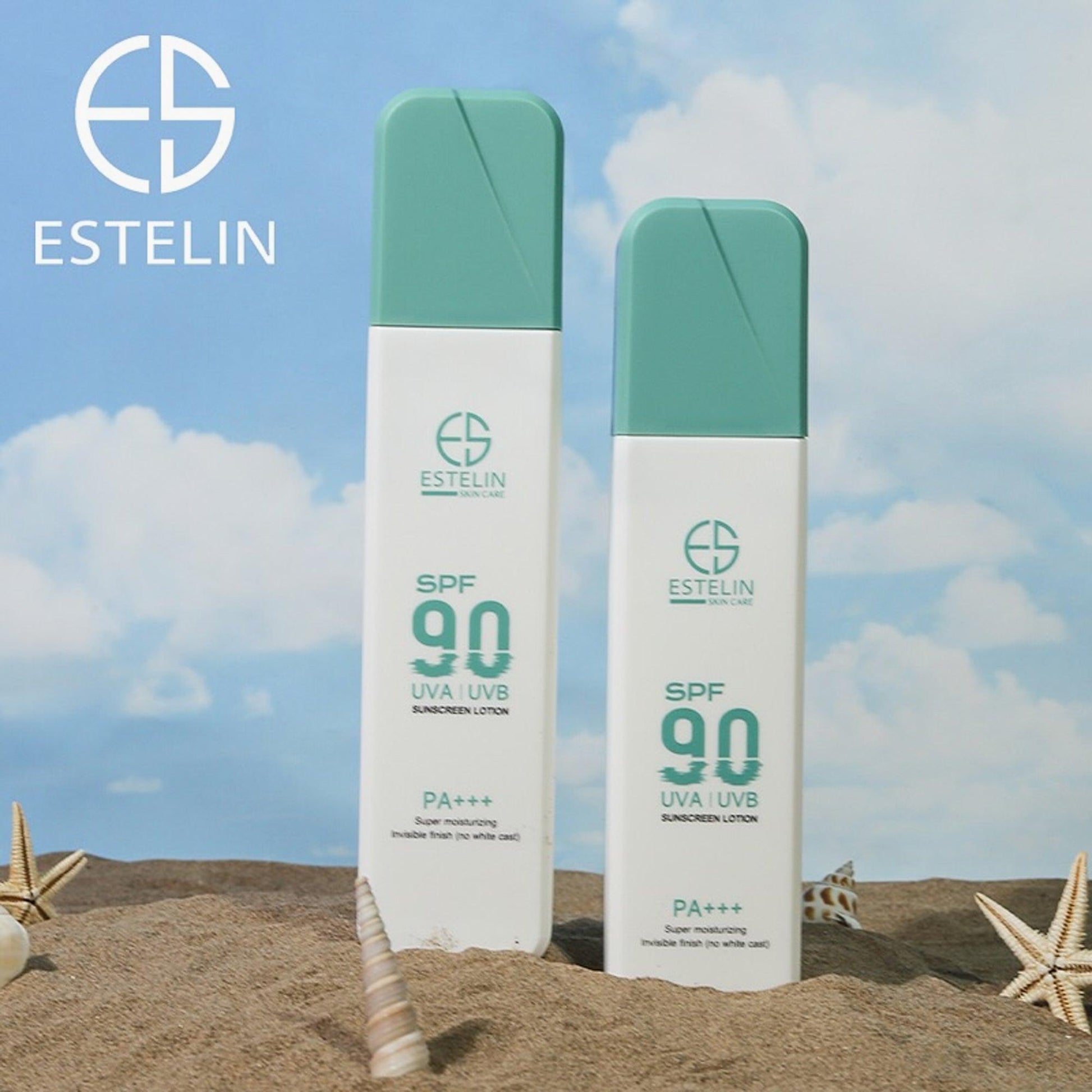 Estelin Super Moisturizing UVA UVB Sunscreen Lotion SPF 90 PA+++ 120gm - TheSkinFit