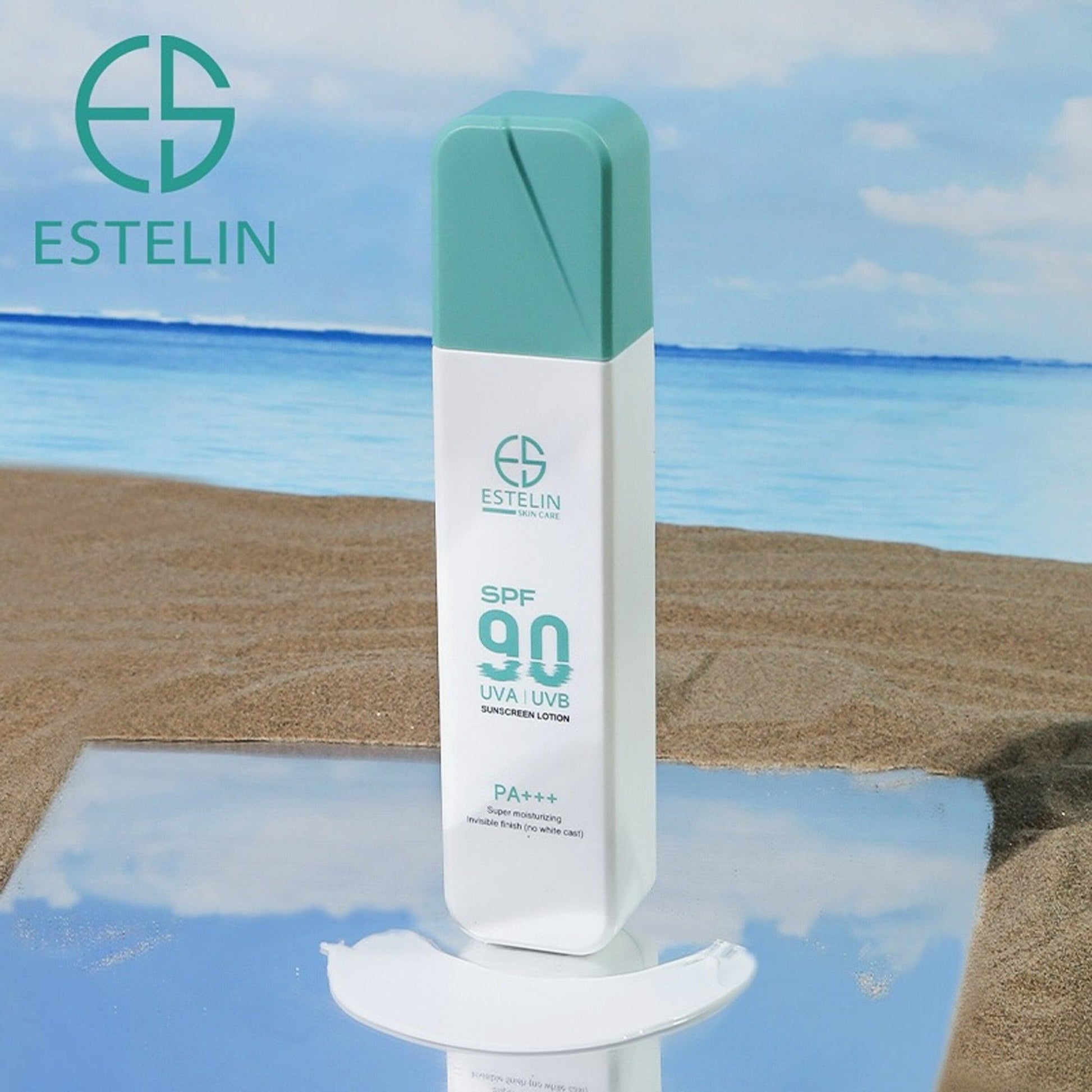 Estelin Super Moisturizing UVA UVB Sunscreen Lotion SPF 90 PA+++ 120gm - TheSkinFit