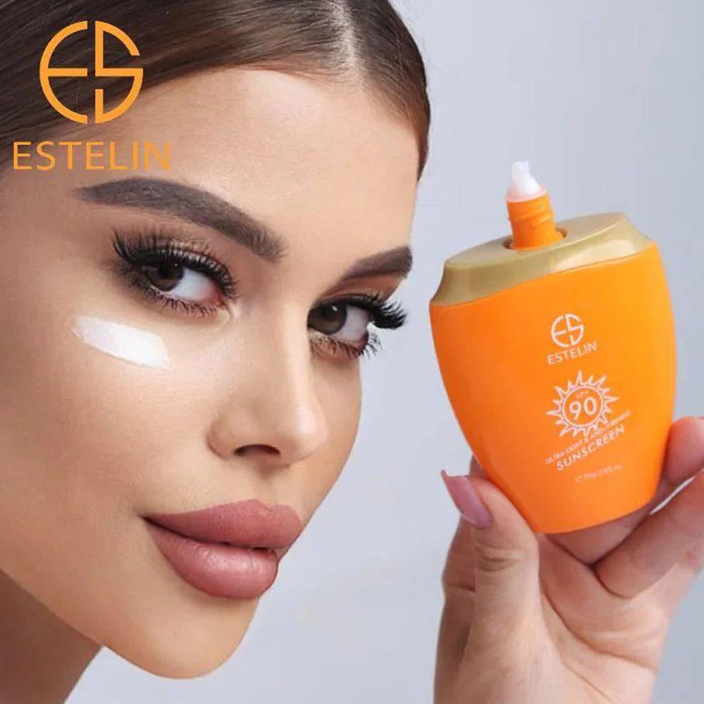 Estelin Ultra-Light & Anti-Wrinkle Sunscreen SPF 90 PA+++ 75gm - TheSkinFit
