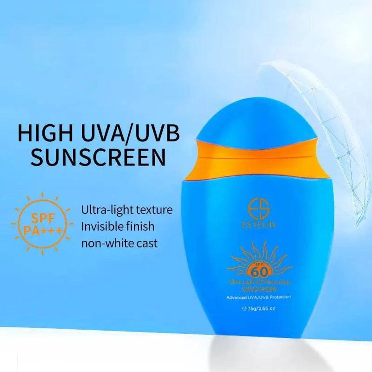 Estelin Ultra-Light & Moisturizing Sunscreen SPF 60 PA+++ 75gm