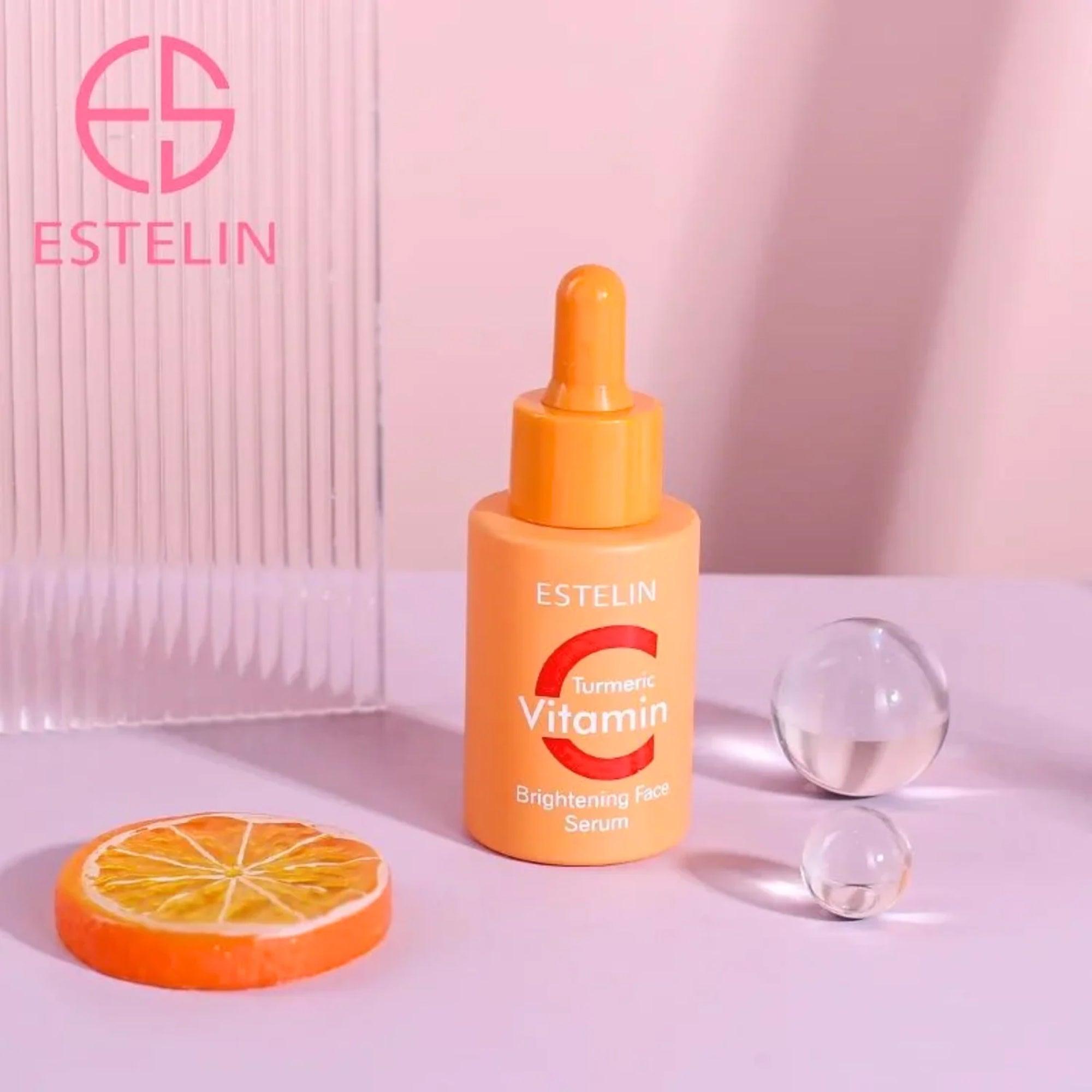 Estelin Vitamin C &Turmeric Brightening Face Serum 30ml - TheSkinFit
