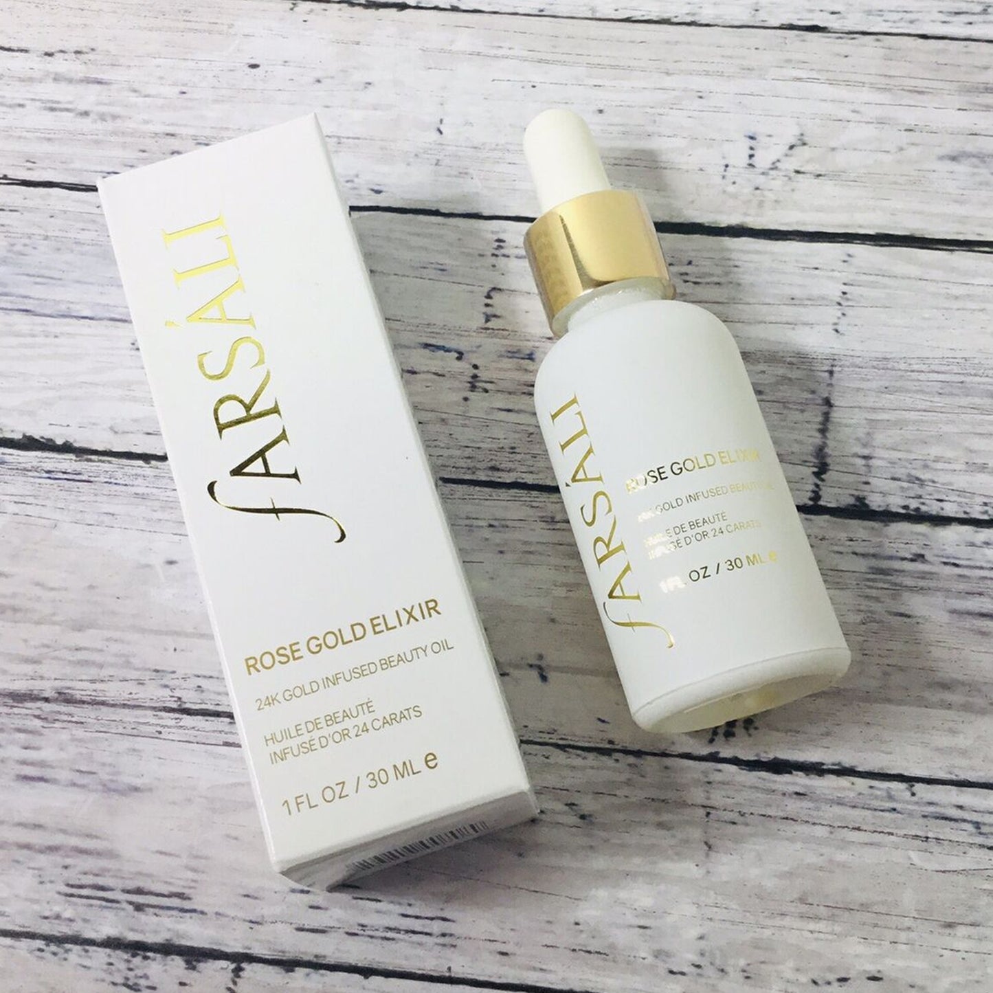 Farsali Rose Gold Elixir 24K Gold Infused Beauty Oil 30ml