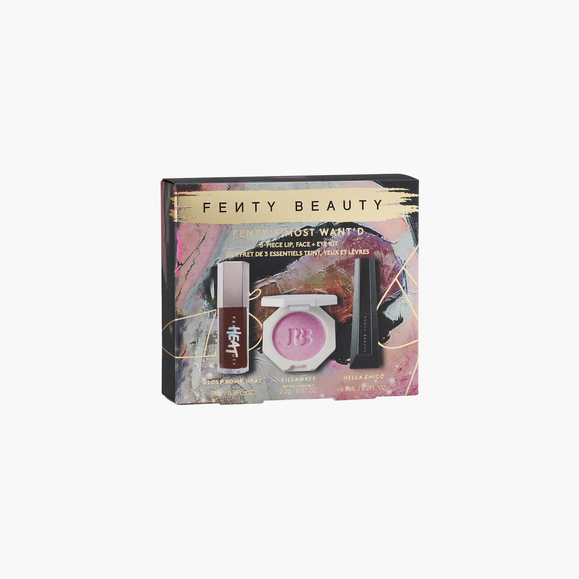 Fenty Beauty Fenty's Most Wanted 3 Piece Lip Face + Eye Kit Set - TheSkinFit