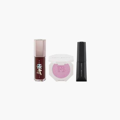 Fenty Beauty Fenty's Most Wanted 3 Piece Lip Face + Eye Kit Set