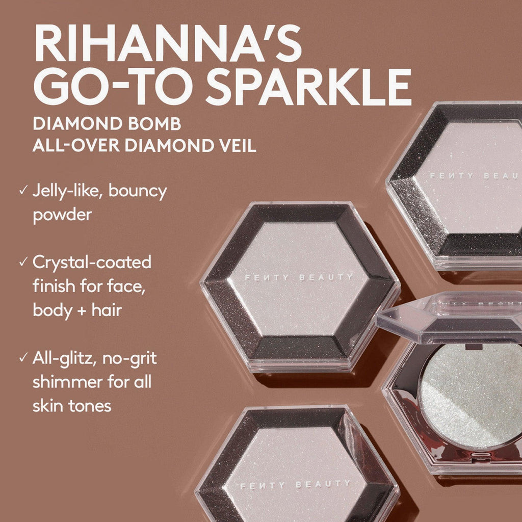 Fenty Beauty Diamond Bomb All-Over Diamond Veil How Many Carats?! 8gm - TheSkinFit