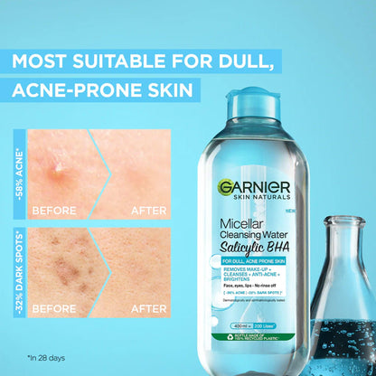 Garnier Skin Naturals Micellar Cleansing Water Salicylic BHA 125ml - TheSkinFit