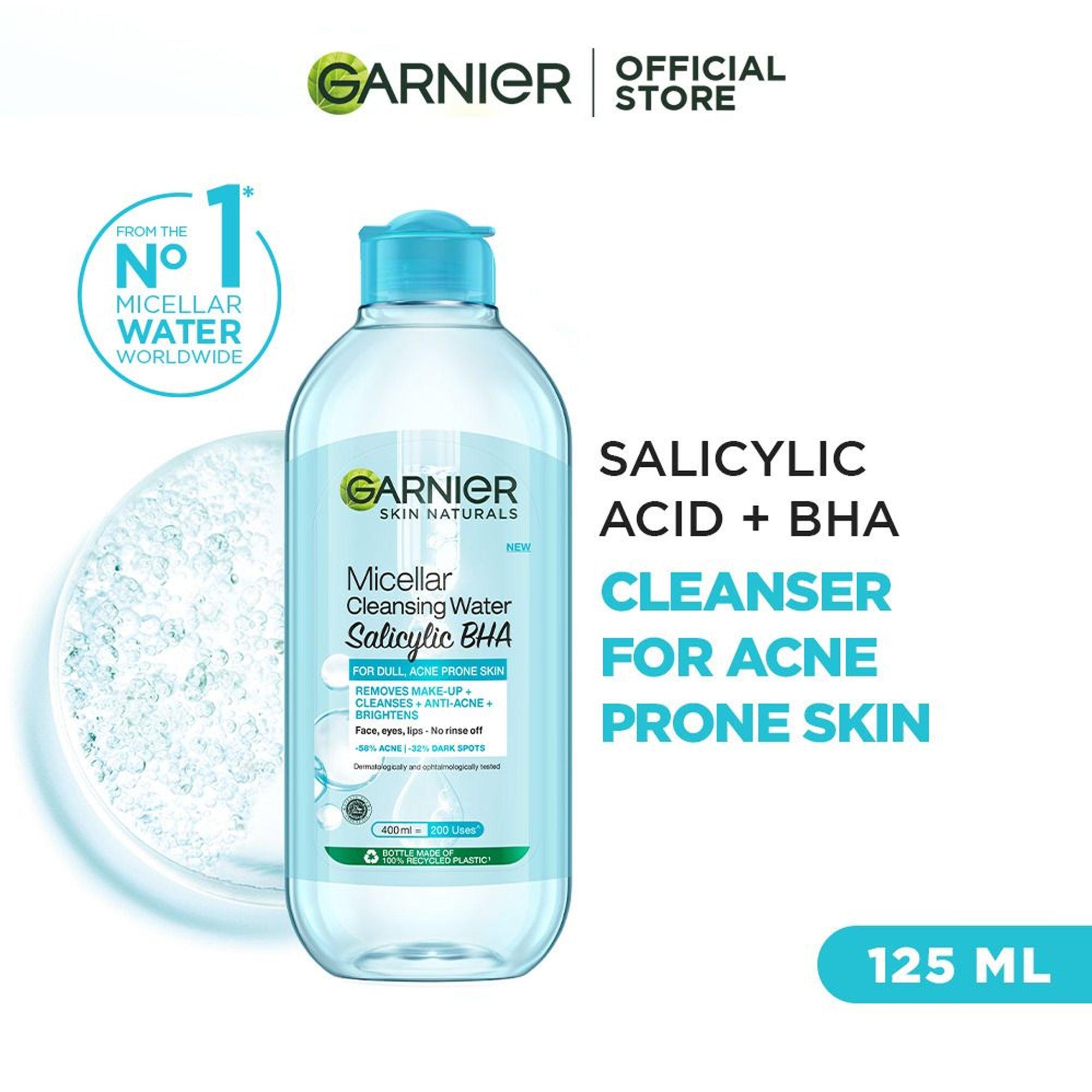 Garnier Skin Naturals Micellar Cleansing Water Salicylic BHA 125ml - TheSkinFit