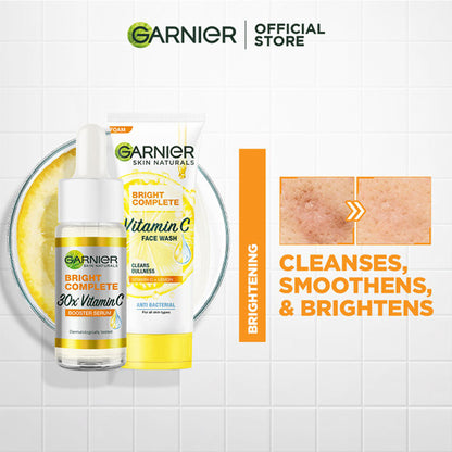 Garnier SkinActive Bright Complete Vitamin C Face Wash 100ml