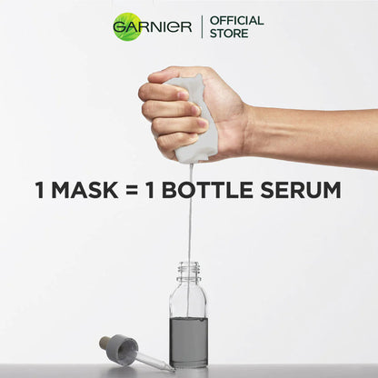 Garnier SkinActive Pure Charcoal Black Sheet Mask Mattifying + Hydrating Oily Skin
