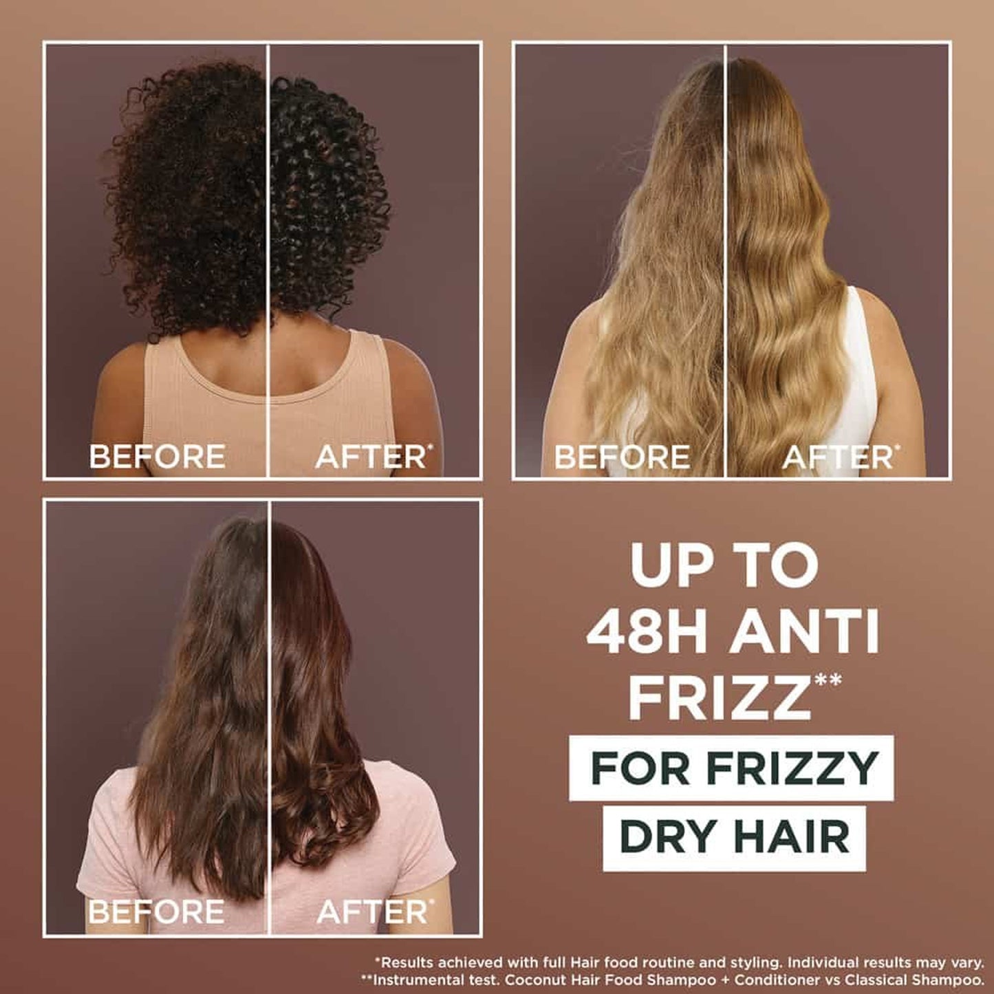 Garnier Ultimate Blends Smoothing Hair Food Coconut & Macadamia Shampoo 350ml