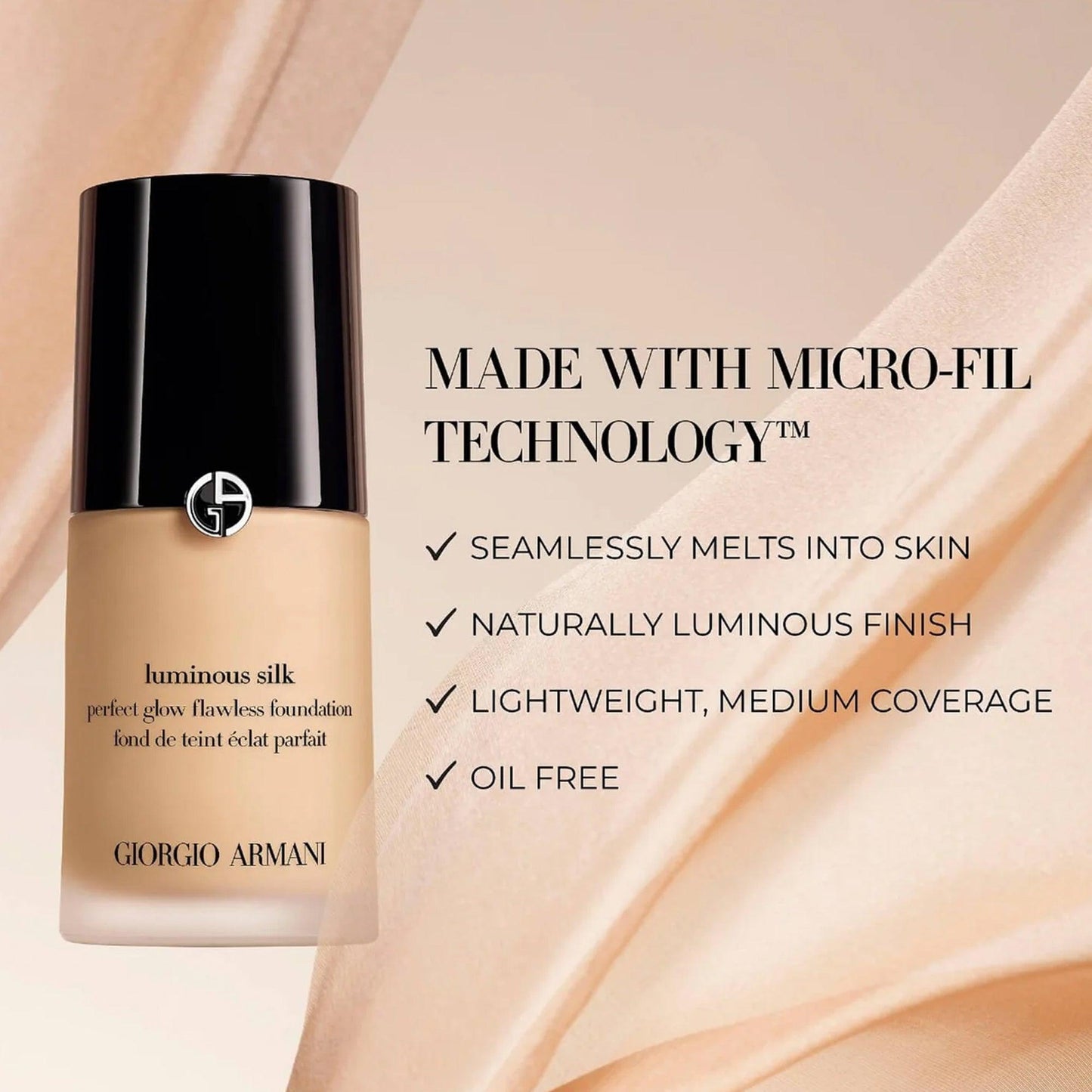 Giorgio Armani Luminous Silk Perfect Glow Flawless Foundation 3.5 18ml - TheSkinFit