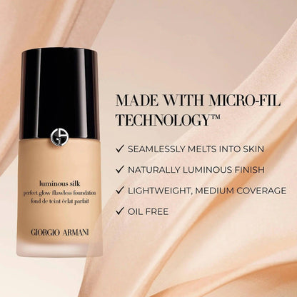 Giorgio Armani Luminous Silk Perfect Glow Flawless Foundation 3.5 18ml - TheSkinFit