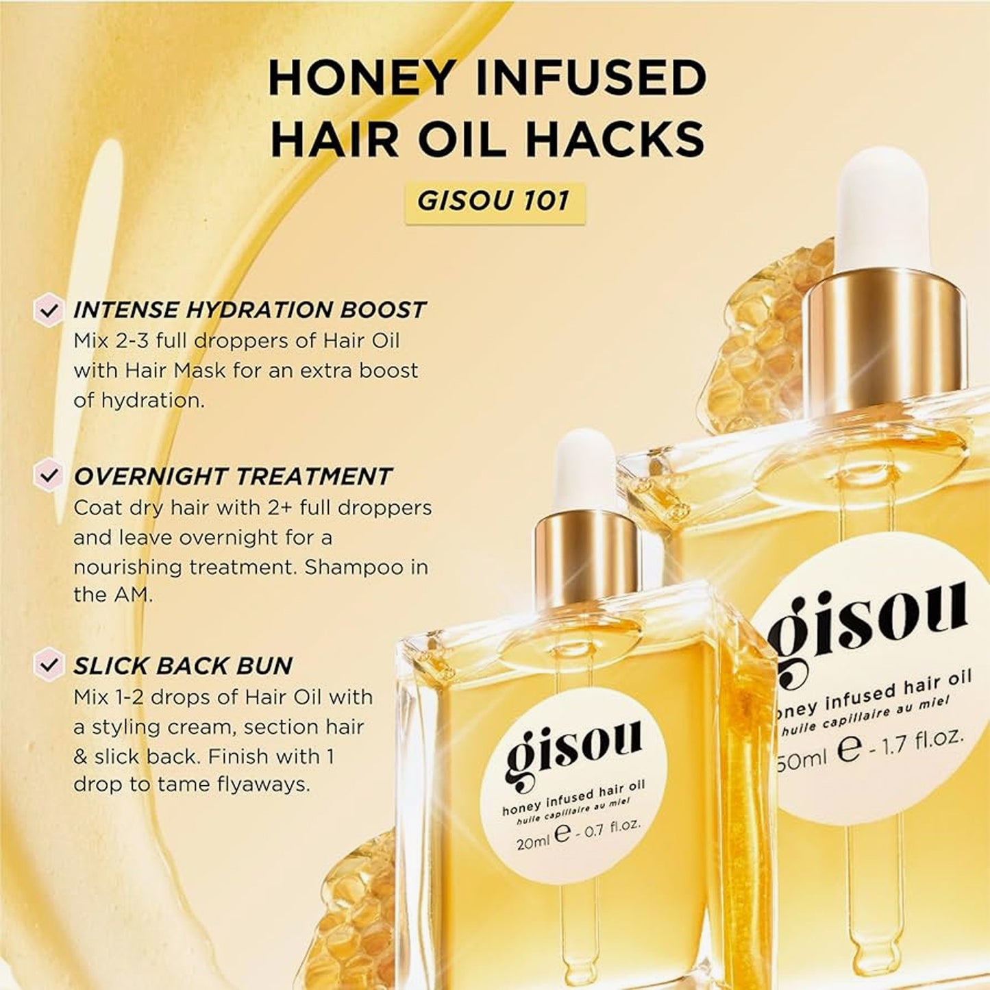 Gisou Honey Infused Hair Oil 50ml