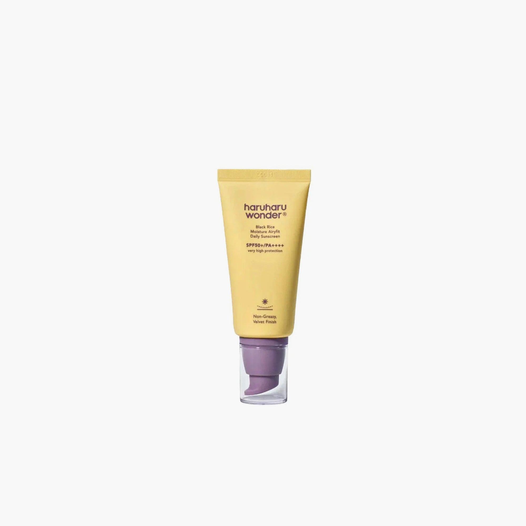 Haruharu Wonder Black Rice Moisture Airyfit Daily Sunscreen SPF50+/PA++++ 50ml - TheSkinFit