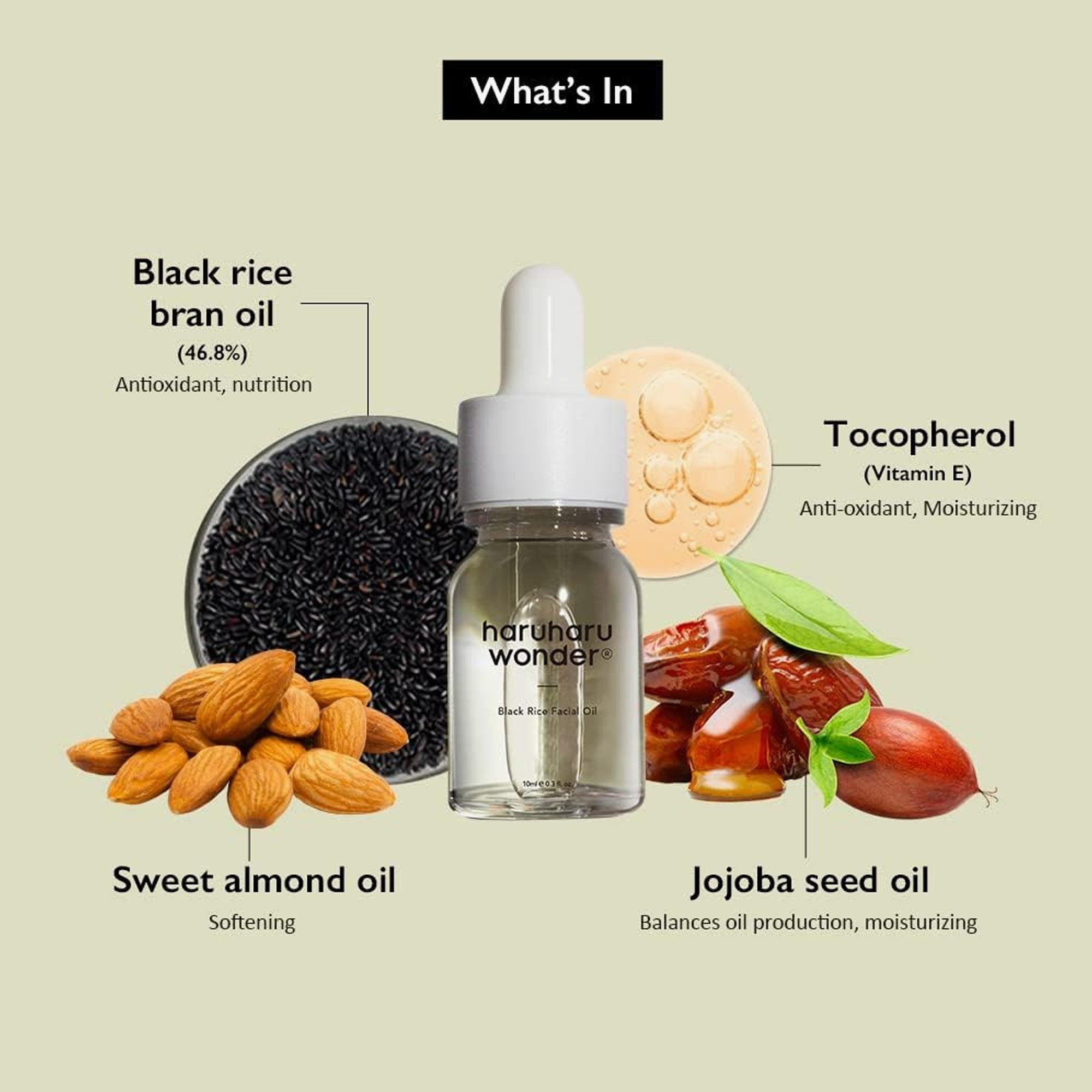 Haruharu Wonder Black Rice Facial Oil 10ml - TheSkinFit