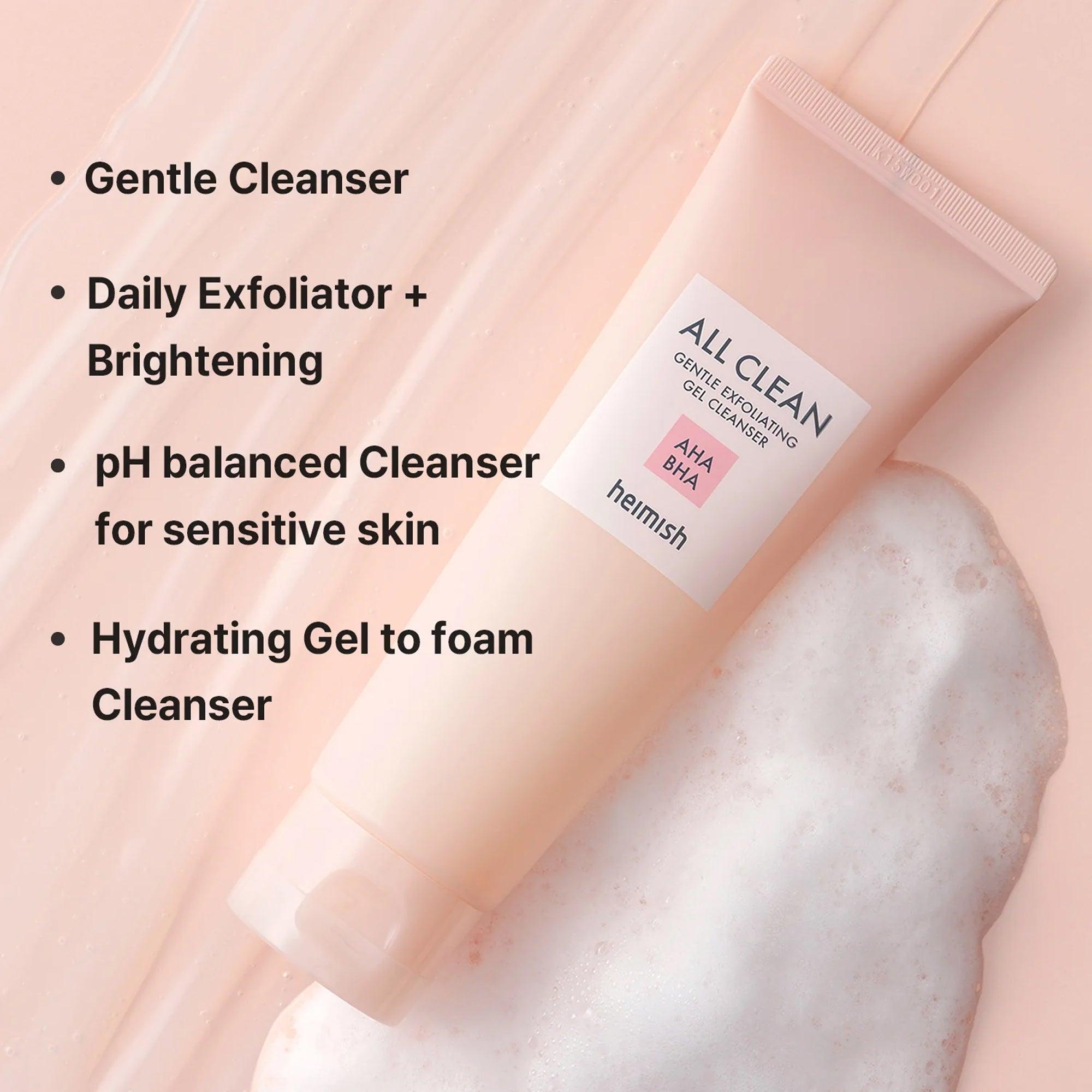 Heimish All Clean Gentle Exfoliating Gel Cleanser 130ml - TheSkinFit