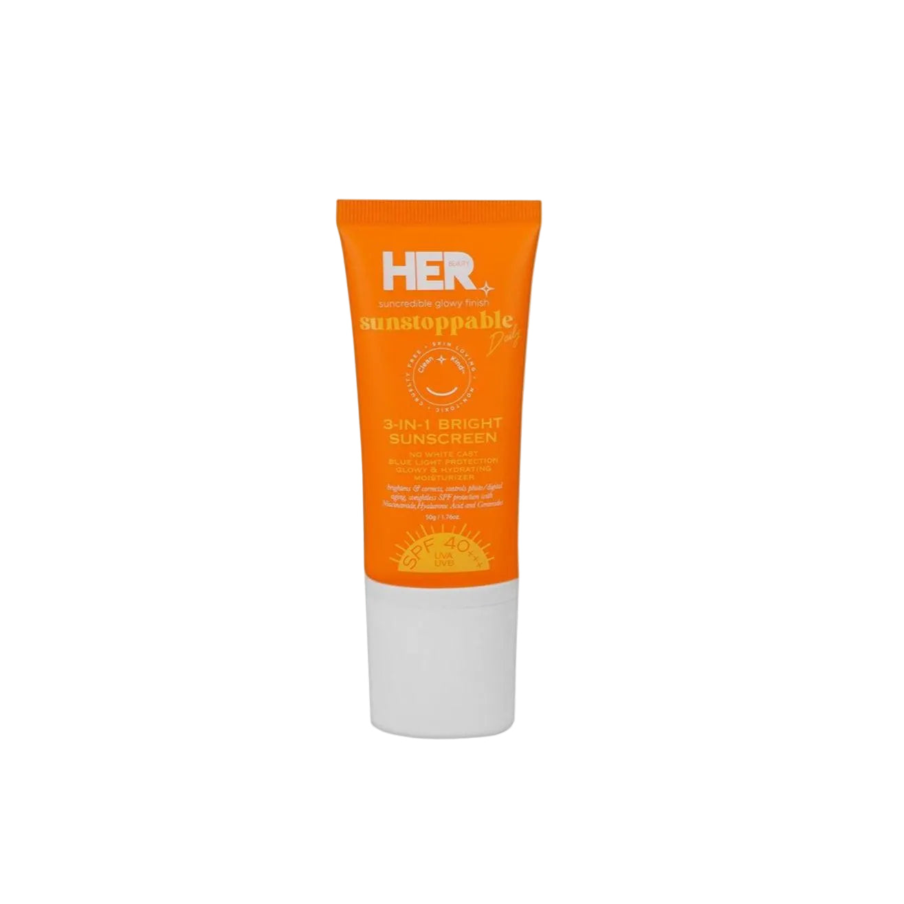 Her Beauty Sunstoppable Daily 3-In-1 Bright Sunscreen SPF 40+++ 50gm
