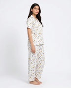 Sajiero Summer Crinkled Pajama Suit Pastel Ease