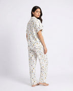 Sajiero Summer Crinkled Pajama Suit Pastel Ease