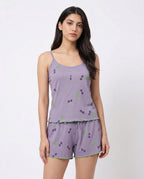 Sajiero Cami Set Cherry Breeze Purple
